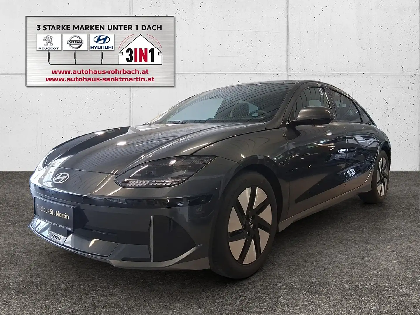 Hyundai IONIQ 6 Ioniq 6 Elektro 77,4kWh Plus Line Long Range Aut. Grau - 1