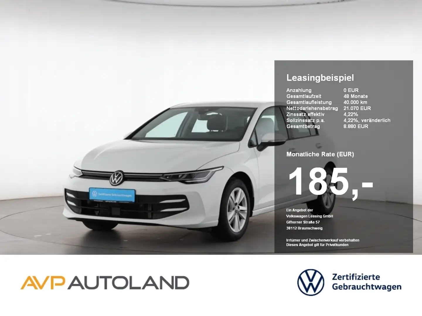Volkswagen Golf VIII 1.5 TSI Life | AHK | NAVI | LED | Weiß - 1