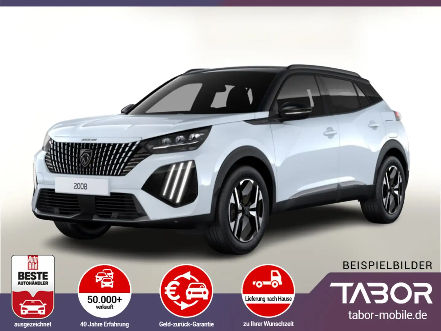 Peugeot 2008 MHEV 145 DSC6 GT 360° ACC Nav KeyL LED BT Weiß - 2