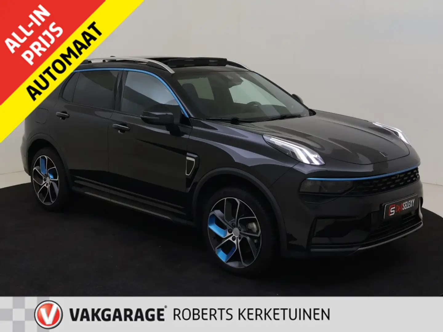 Lynk & Co 01 1.5 PHEV 262PK Trekhaak, SOH 97% Zwart - 1