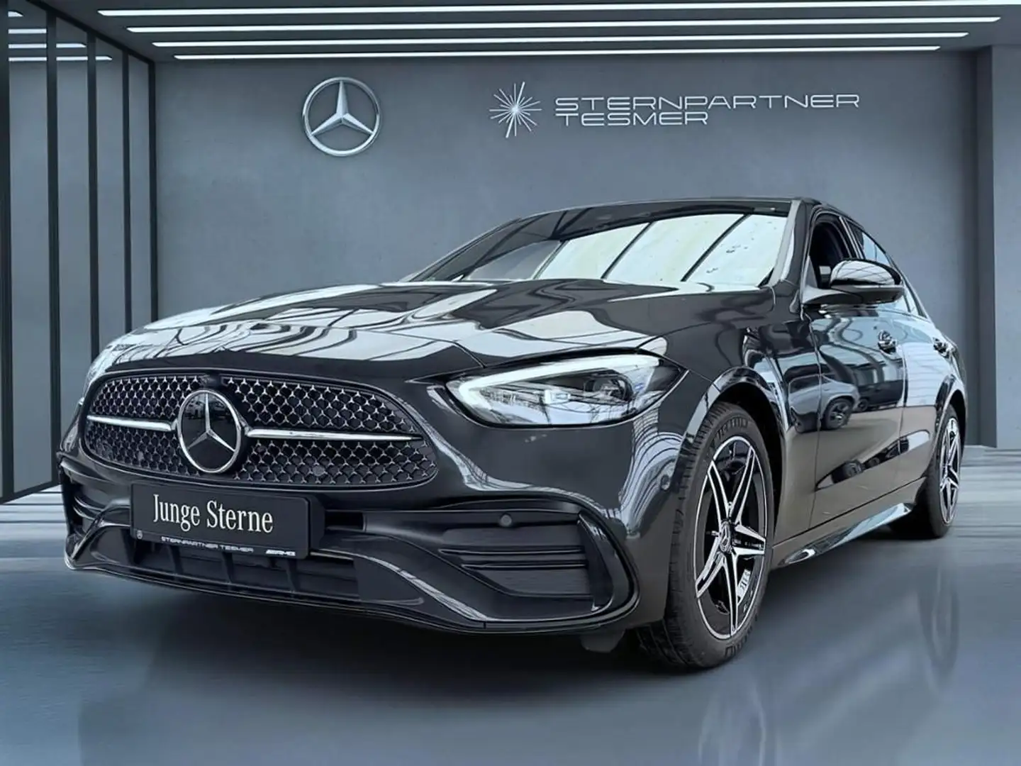 Mercedes-Benz C 300 e AMG, Night, Leder braun, SHD, DISTR,360° Grau - 1