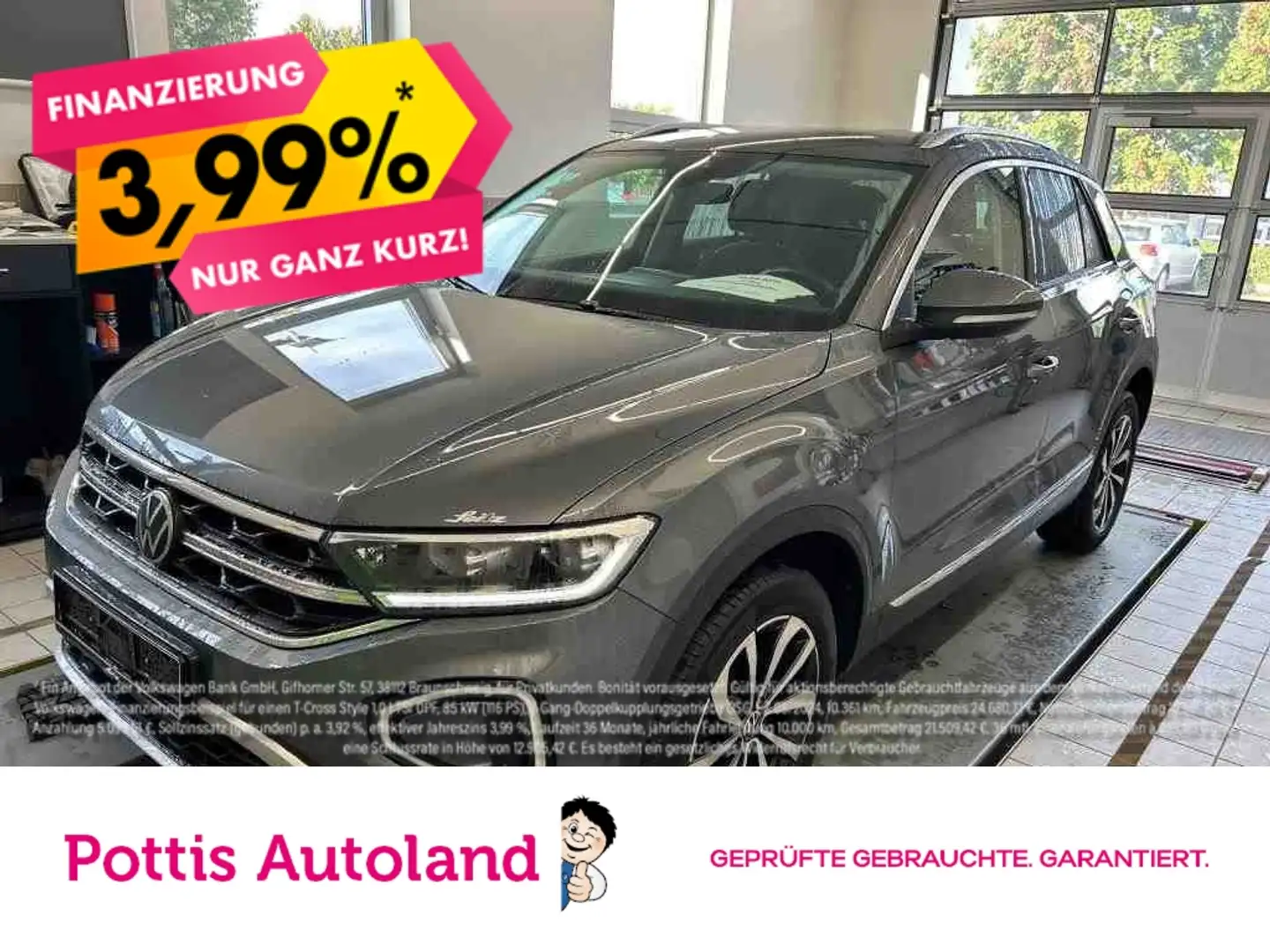 Volkswagen T-Roc 1.5 TSI DSG STYLE NAVI KAMERA LED SITZHZG Gris - 1