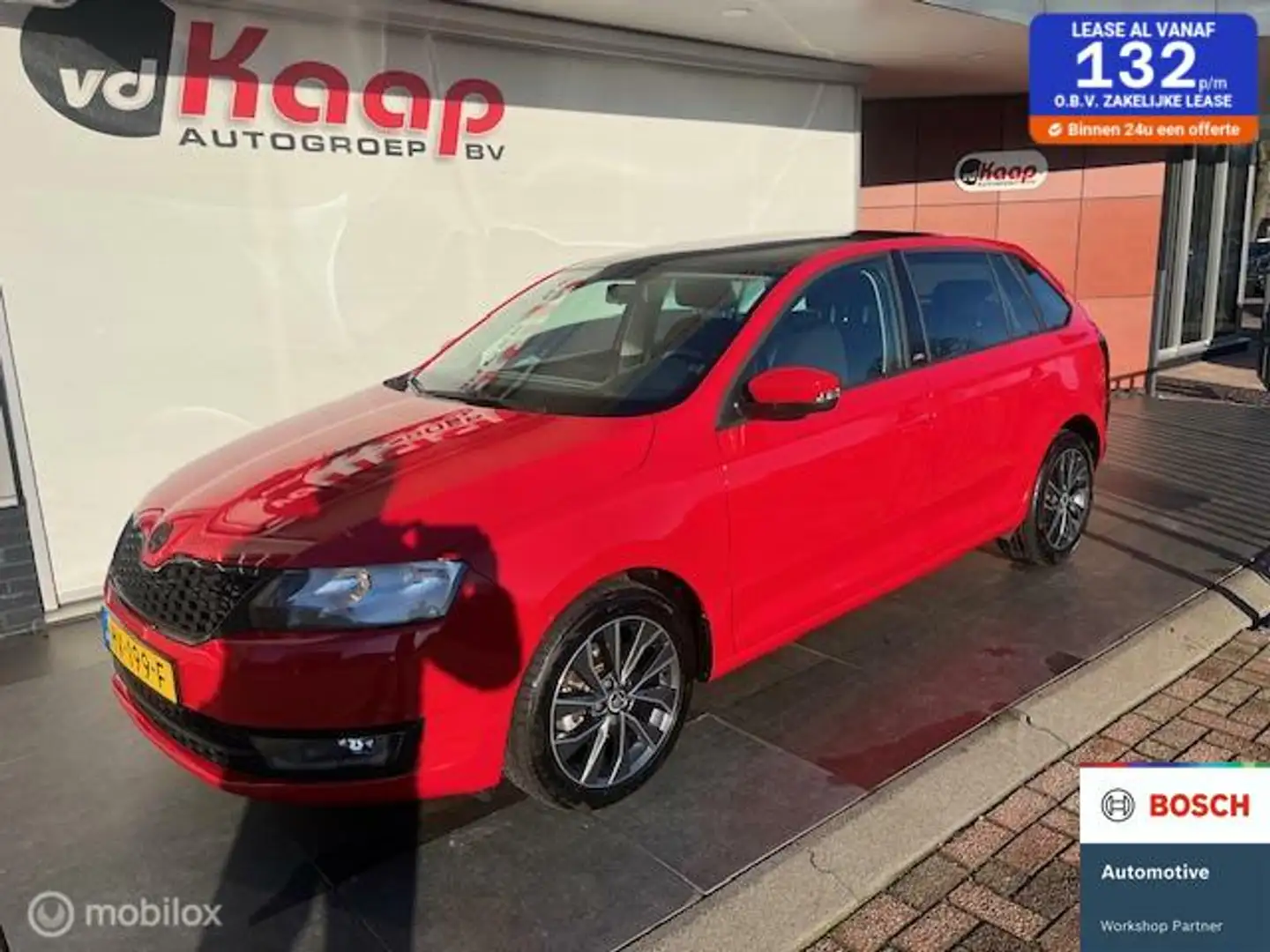 Skoda Rapid/Spaceback 1.2 TSI black edition Rouge - 1