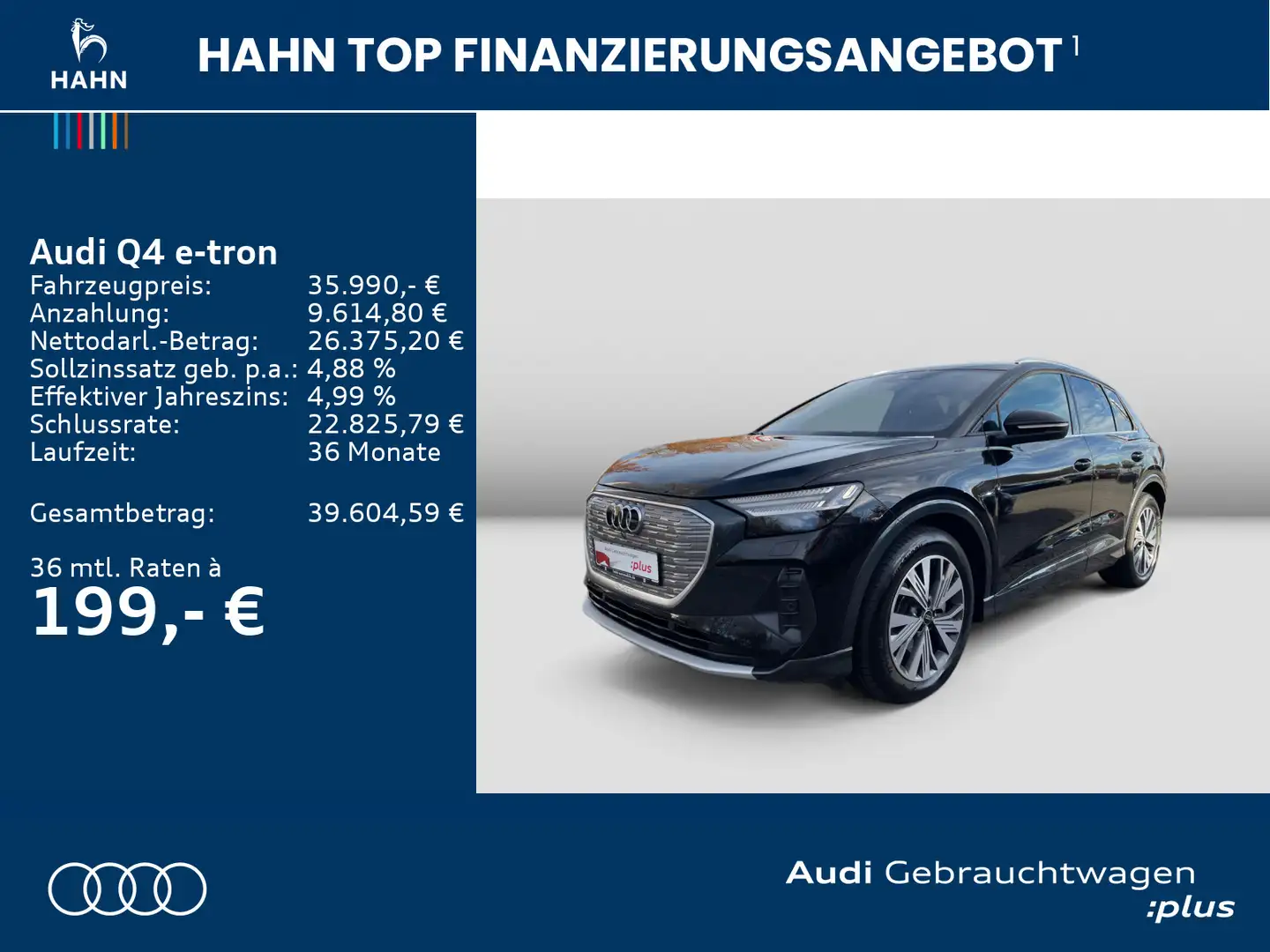 Audi Q4 e-tron Q4 40 e-tron advanced Matrix Pano Navi HUD Schwarz - 2