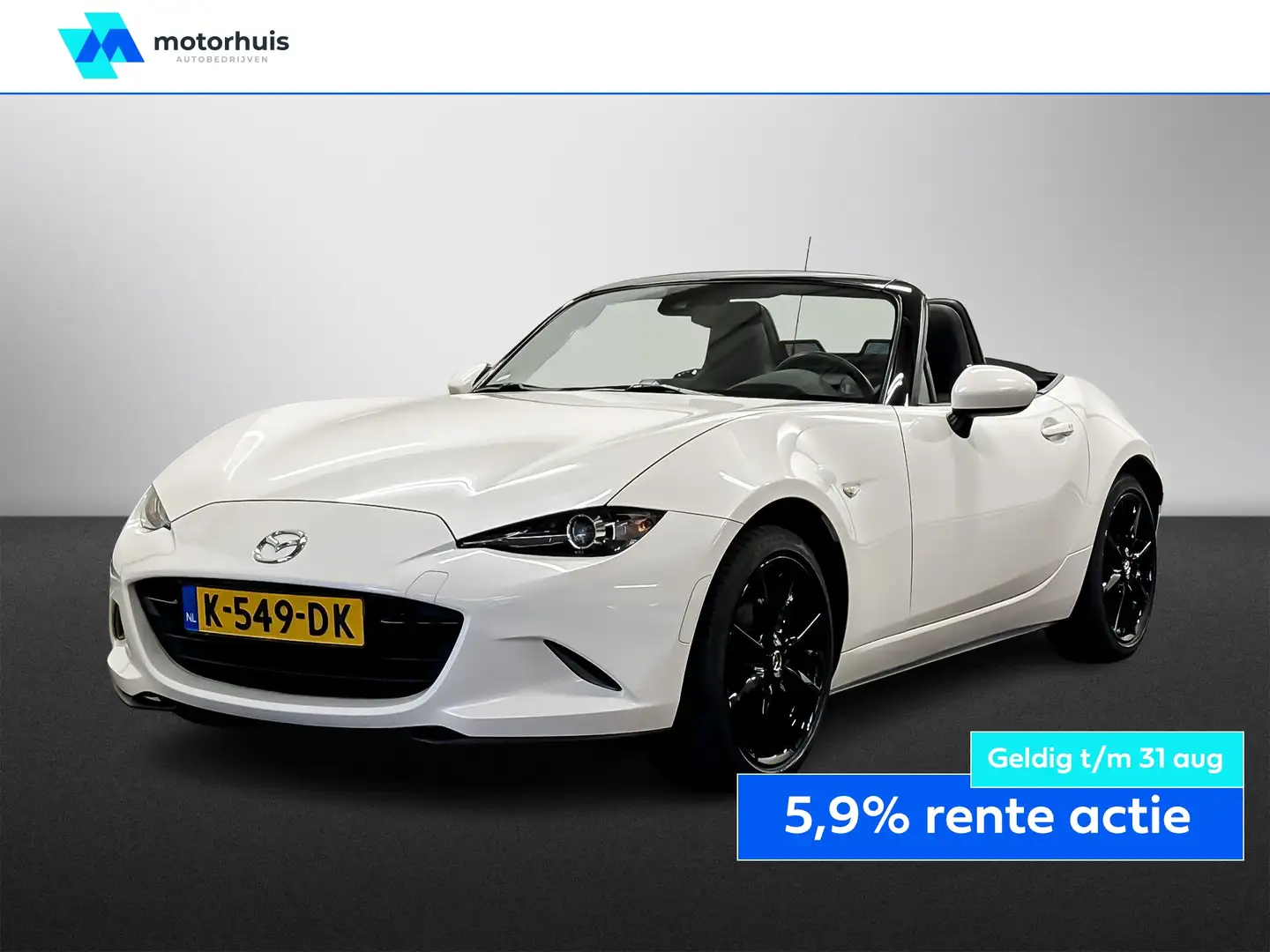 Mazda MX-5 1.5 SKYACTIV-G 132PK GT-M BLACK&WHITE NAVI FULL LE Білий - 1