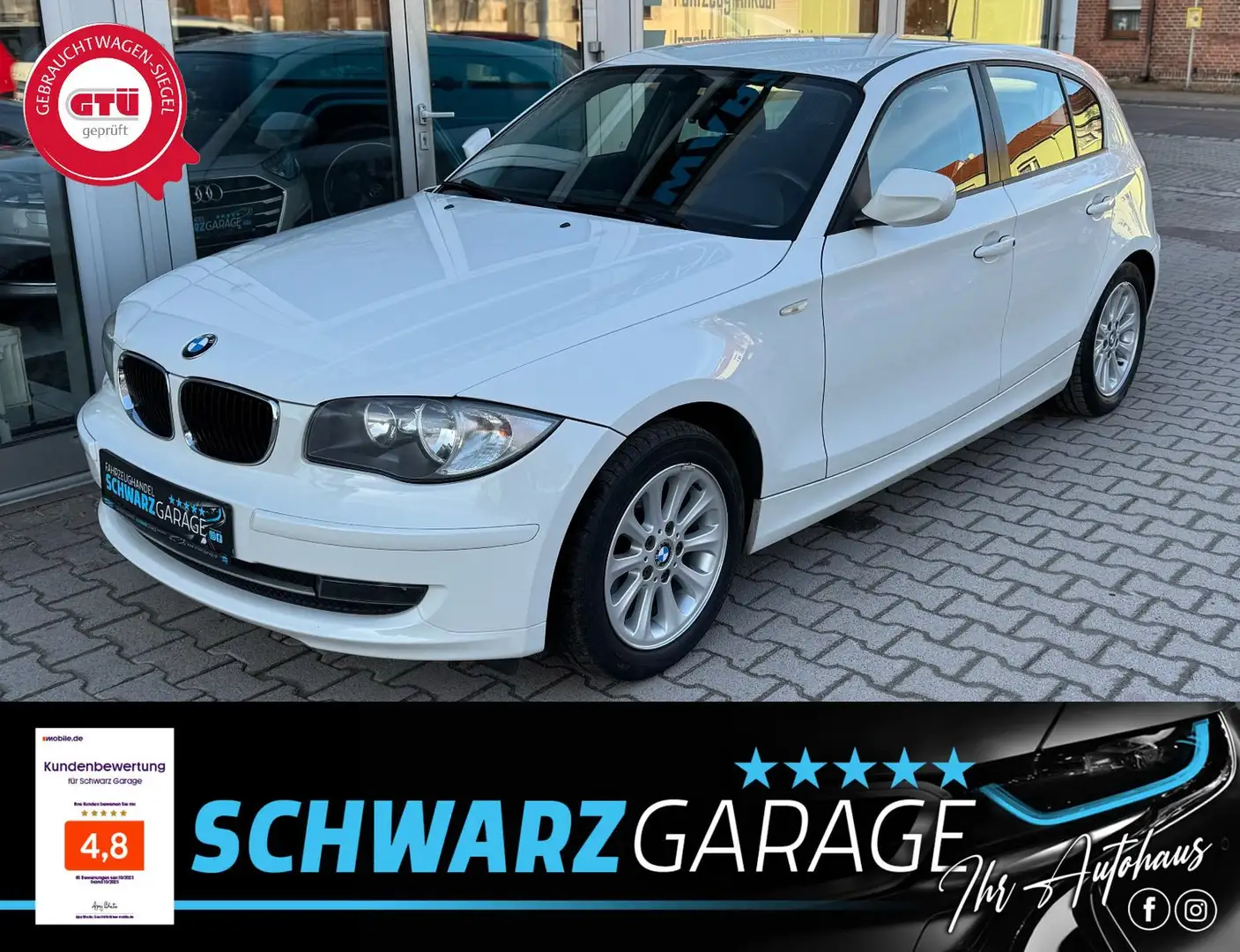 BMW 116 i Limousine*SHZ*TÜV-NEU* Weiß - 1