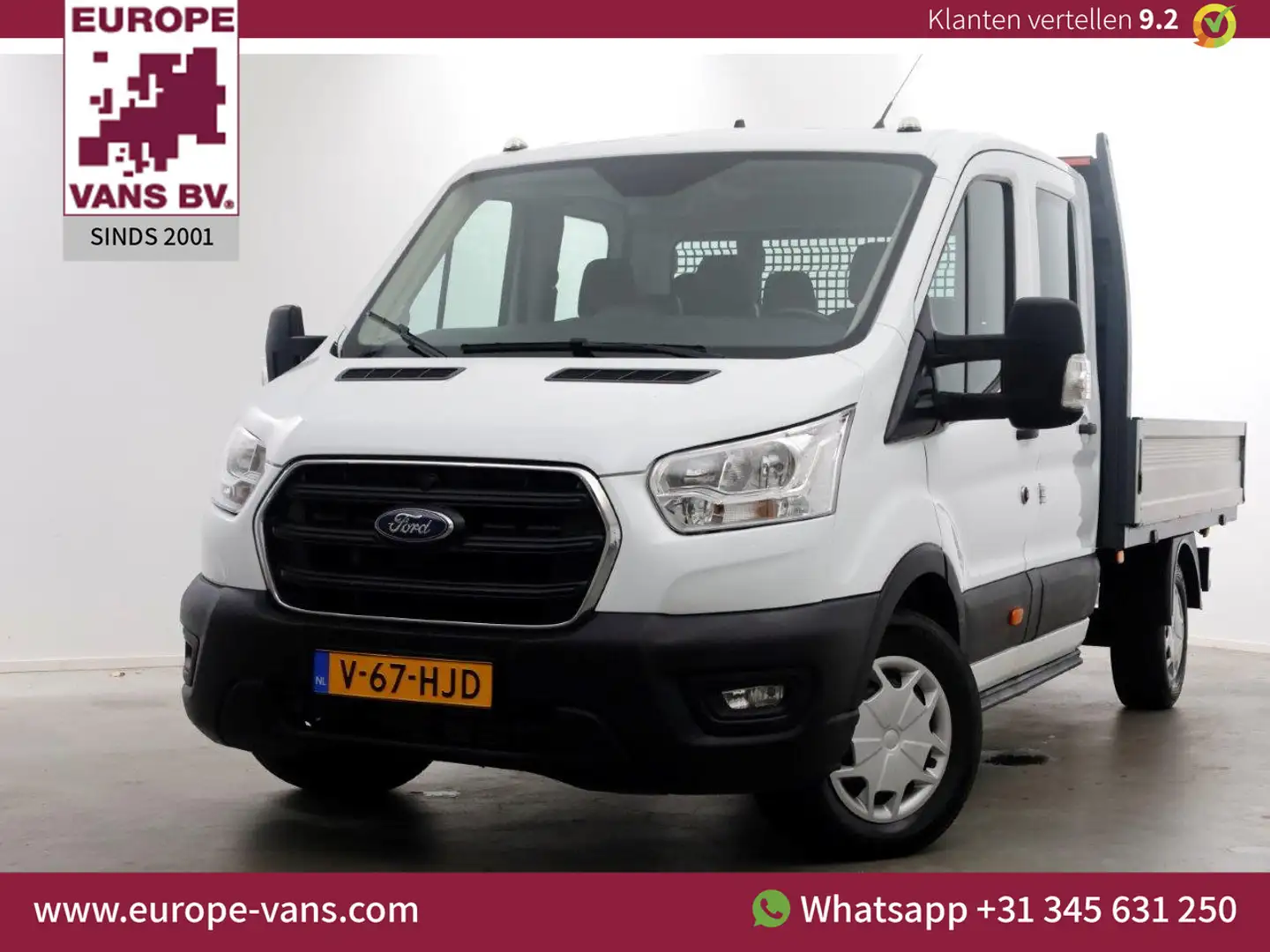 Ford Transit 350 2.0 TDCI 130pk L3H1 D.C. Trend Open Laadbak Tr Blanco - 1