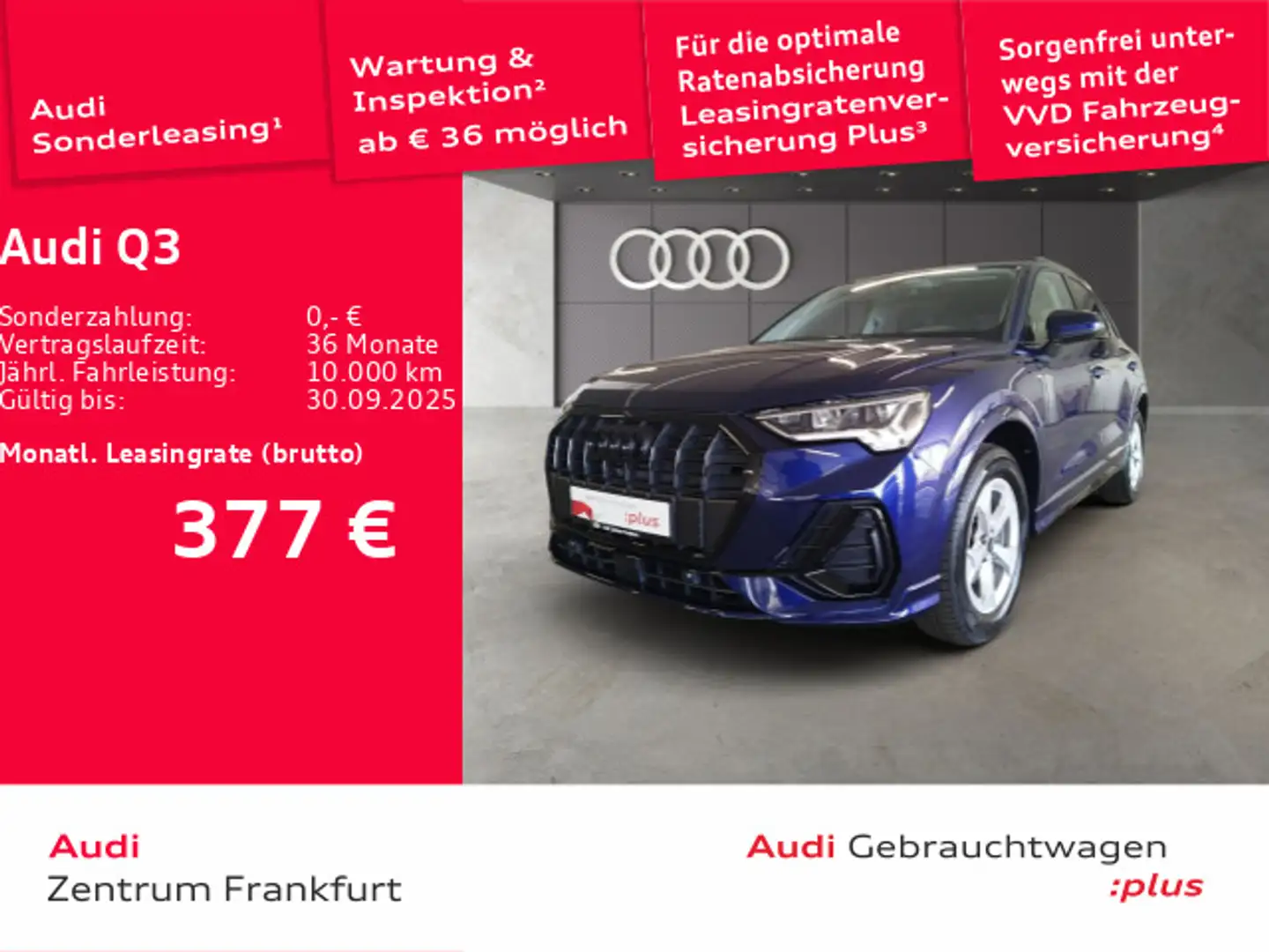 Audi Q3 35 TFSI S tronic S line LED DAB VC PDC Sitzhe Blau - 1