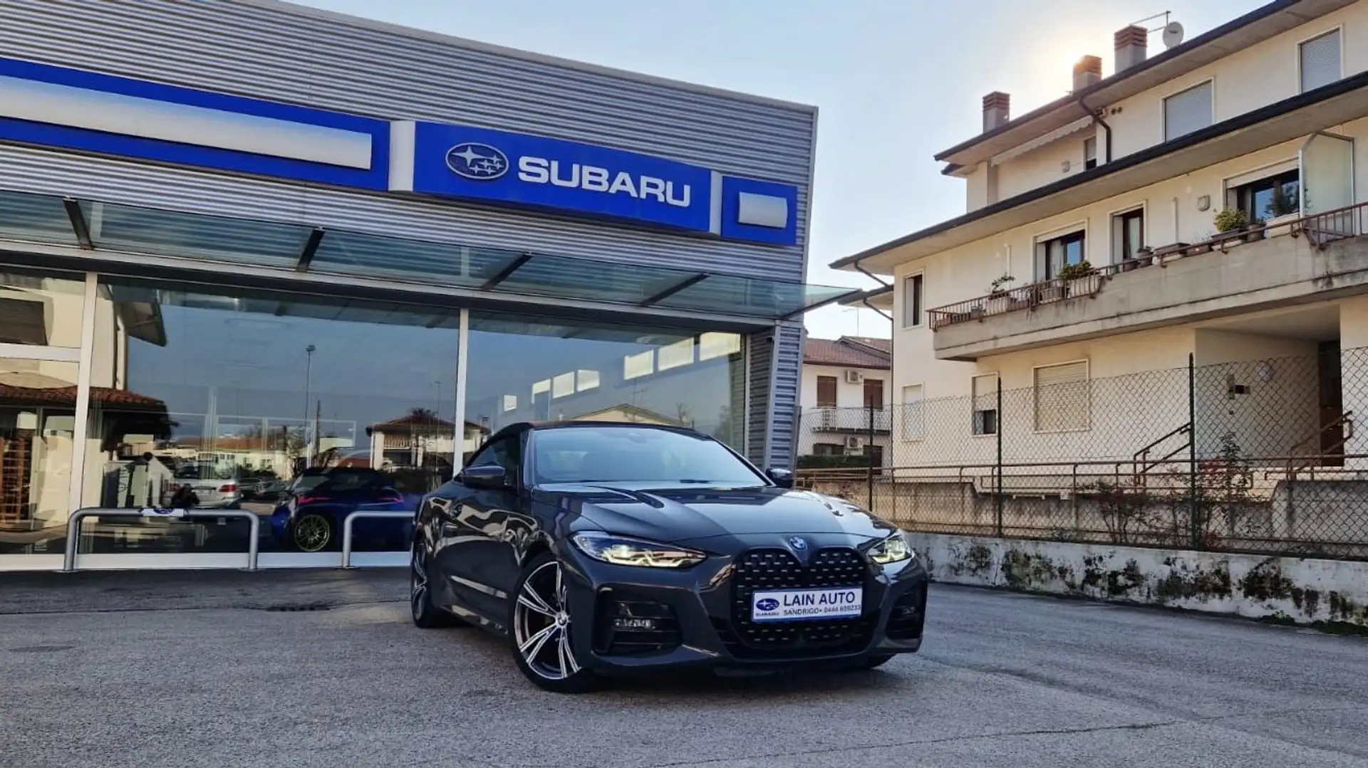 BMW 420 420d Cabrio mhev 48V Msport auto Grigio - 1