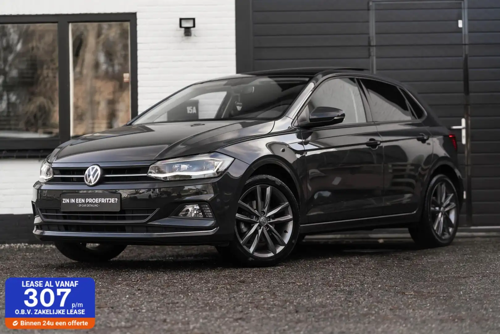 Volkswagen Polo 1.0 TSI Highline DSG LED Pano Carplay Digi Grijs - 1