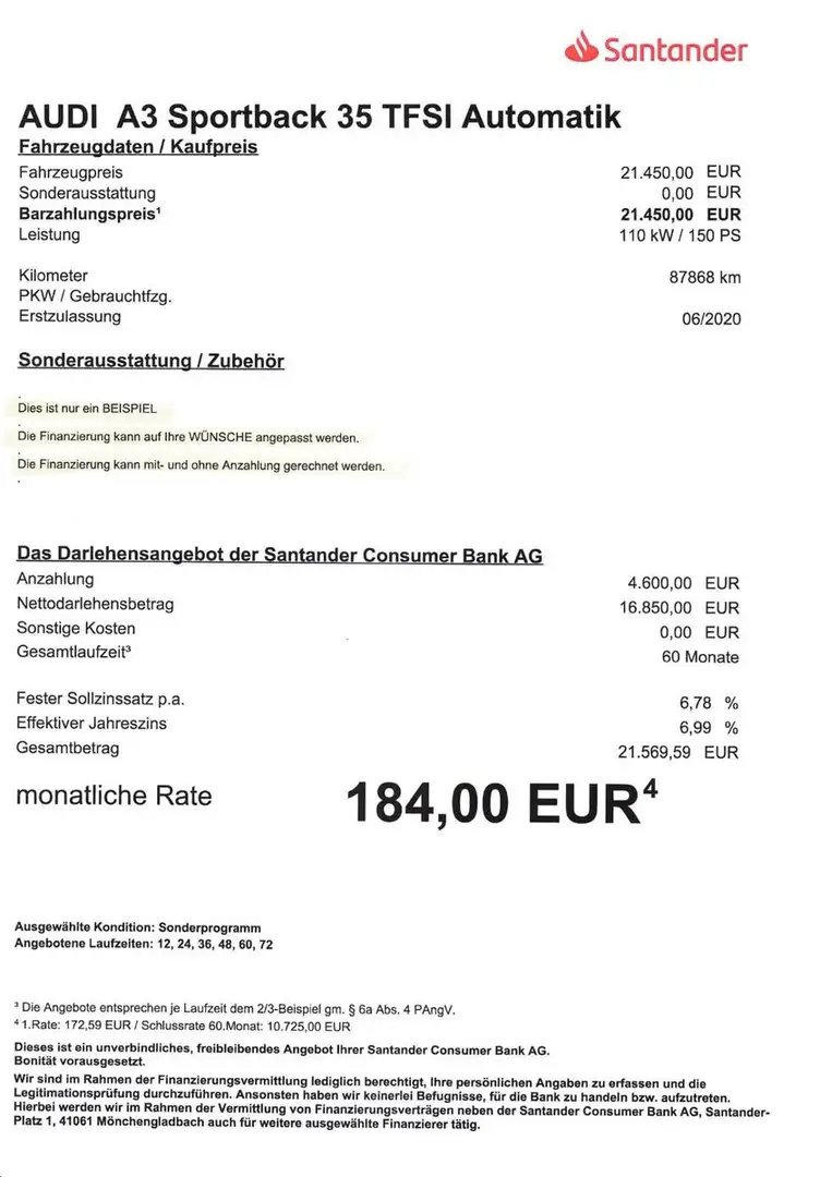 Audi A3 Sportb 35 TFSI design AUT/LEDER/NAV/Sitzheiz Noir - 2