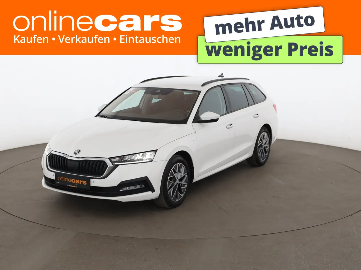 Skoda Octavia Combi 2.0 TDI Ambition Aut LED AHK NAVI Weiß - 1