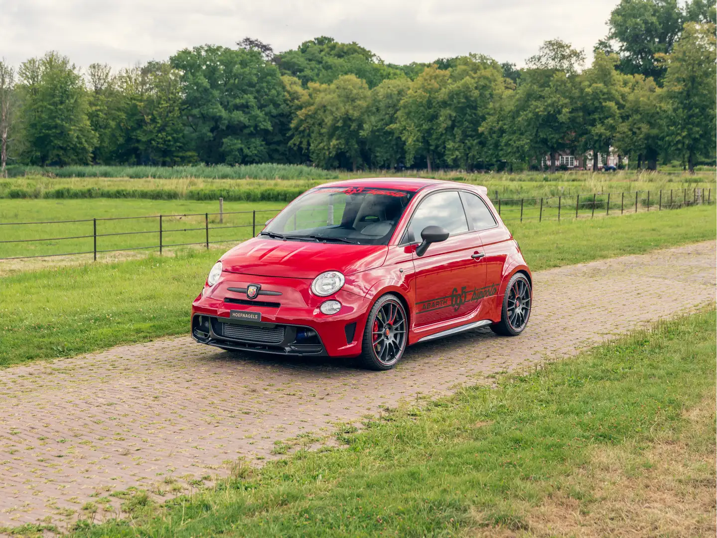 Fiat 500 Abarth 1.4 T-Jet Biposto, Carbon Int+Ext, Low Mileage Rood - 1