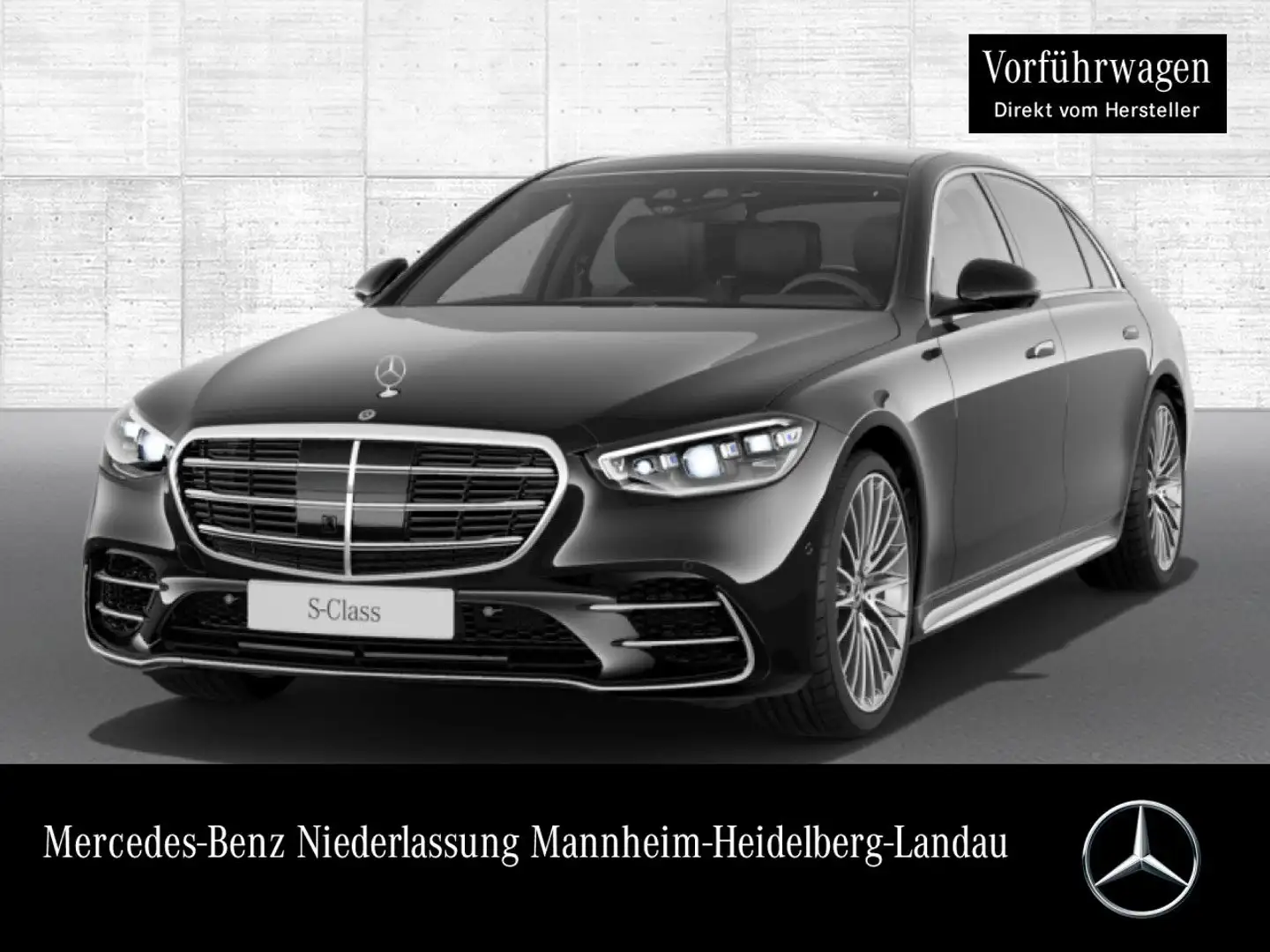 Mercedes-Benz S 450 d L 4M AMG+PANO+DIGITAL-L+BURMESTER3D+STHZG Schwarz - 1