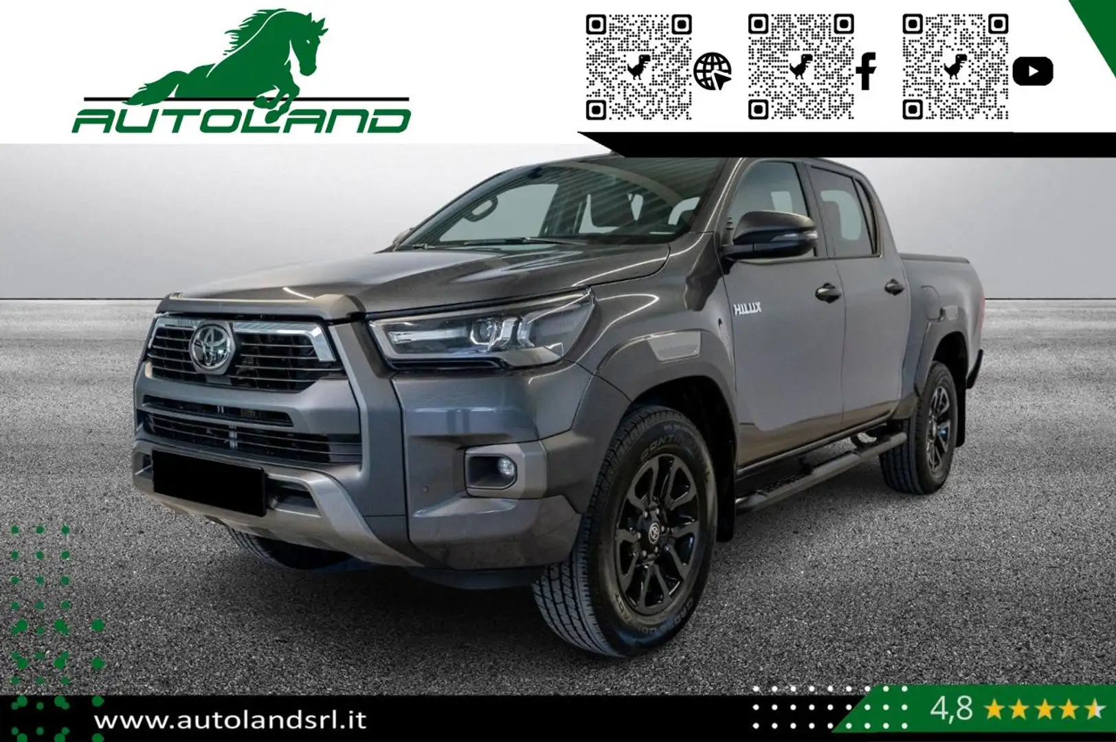 Toyota Hilux Invincible 2.8d  A/T 4WD Double Cab *Iva Esclusa* Grigio - 1