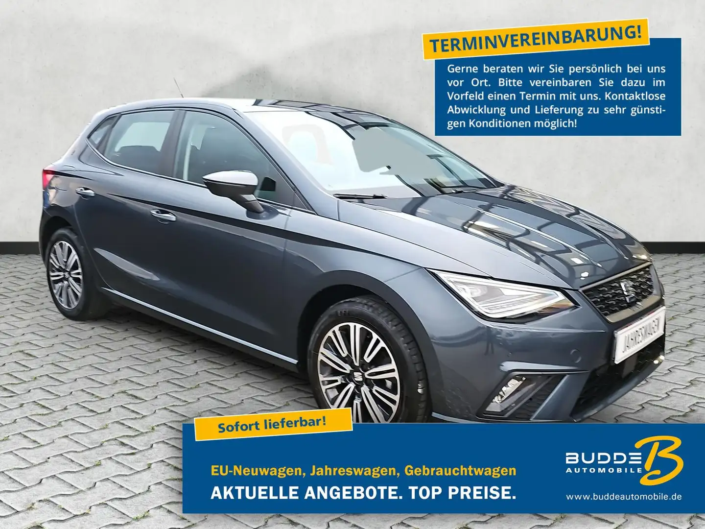 SEAT Ibiza 1.0 TSI Style / Tempomat / Voll-LED / PDC Gris - 1