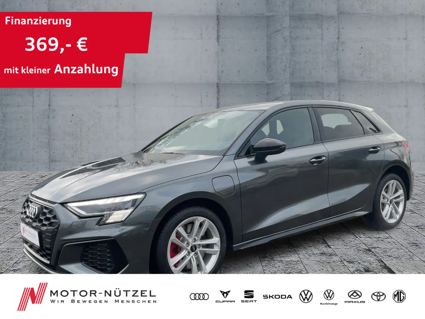 Audi A3 45 TFSI e S-LINE MATRIX+NAV+PDC+GRA Grau - 1