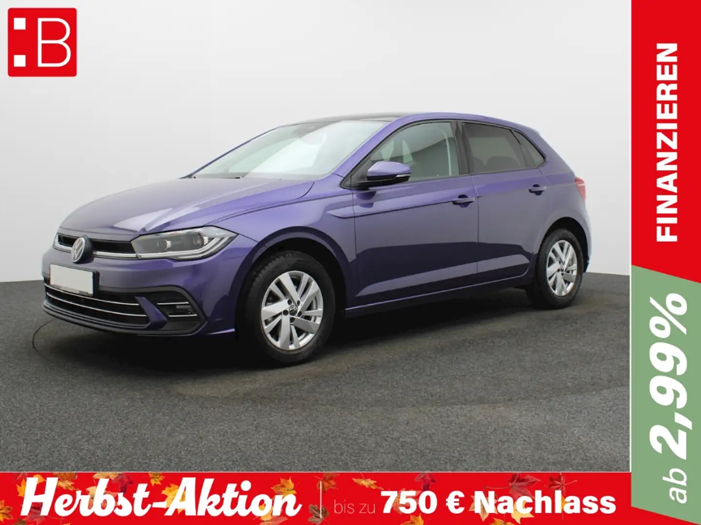 Volkswagen Polo 1.0 TSI DSG Style PANO IQ.DRIVE KAMERA NAVI Violett - 1