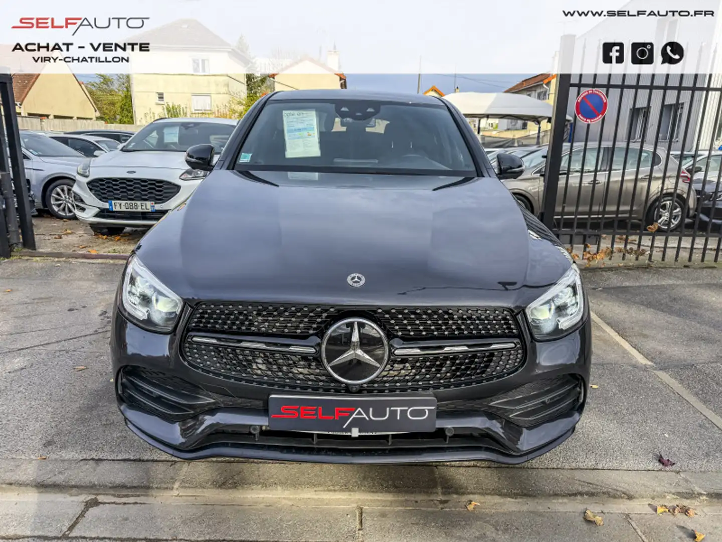 Mercedes-Benz GLC 300 300 D 245CH AMG LINE 4MATIC 9G-TRONIC Gris - 2