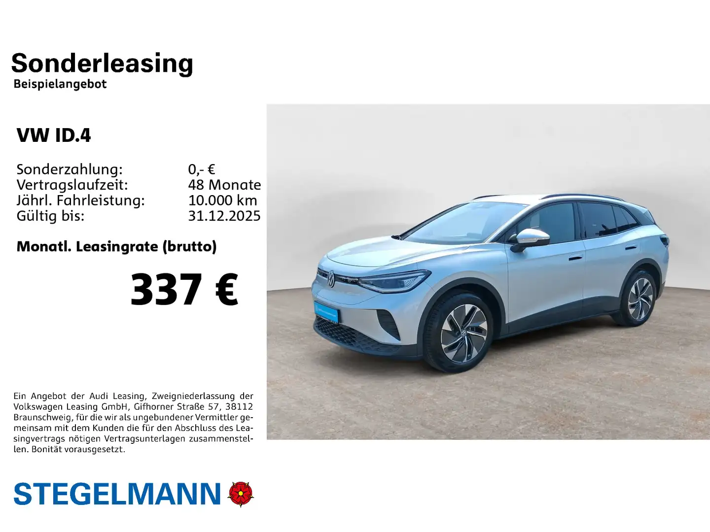 Volkswagen ID.4 Pure Performance 125kW/52kWh *LED*Navi*+3J. Silber - 2