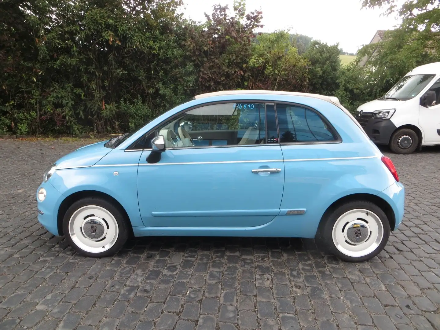 Fiat 500C Blauw - 2