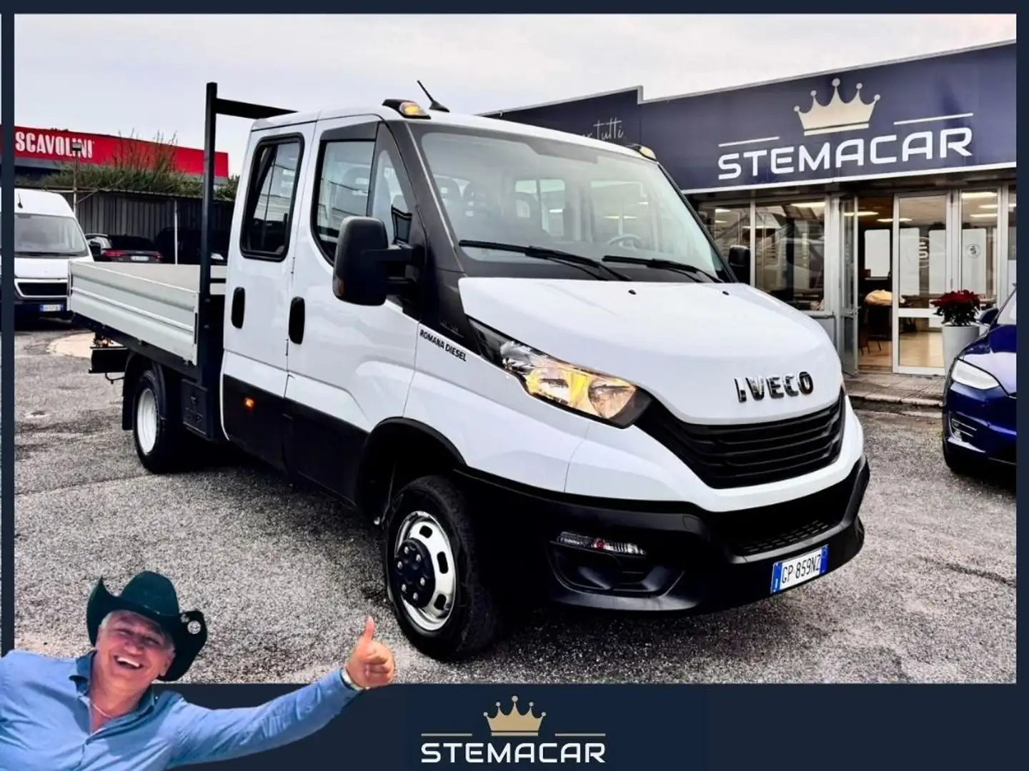 Iveco Daily 35 C14H 3450 doppia cabina 7 posti con cassone Blanc - 1