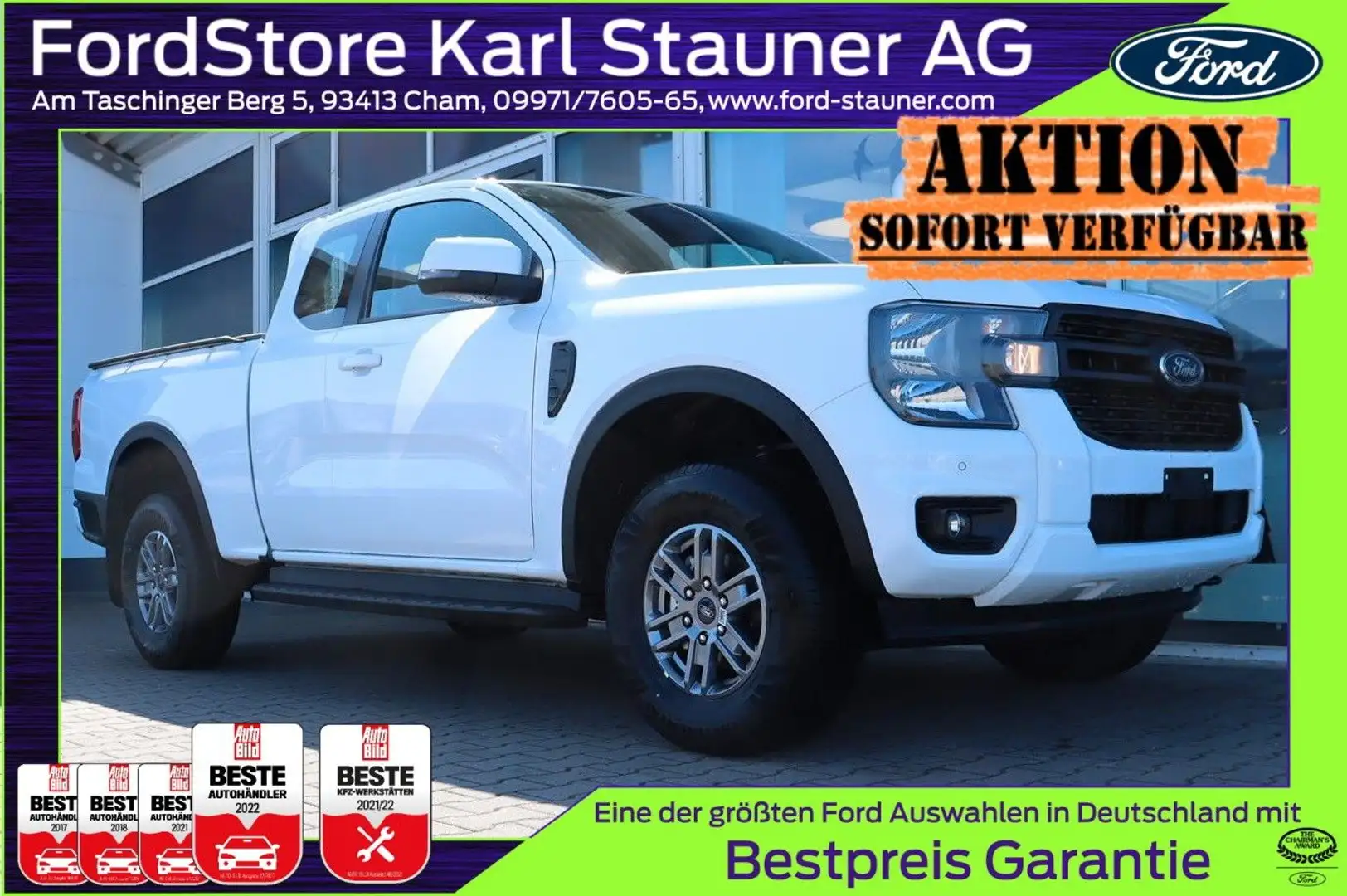 Ford Ranger XLT EXTRAKABINE 2.0 EcoBlue 3,99% FIN* Blanco - 1