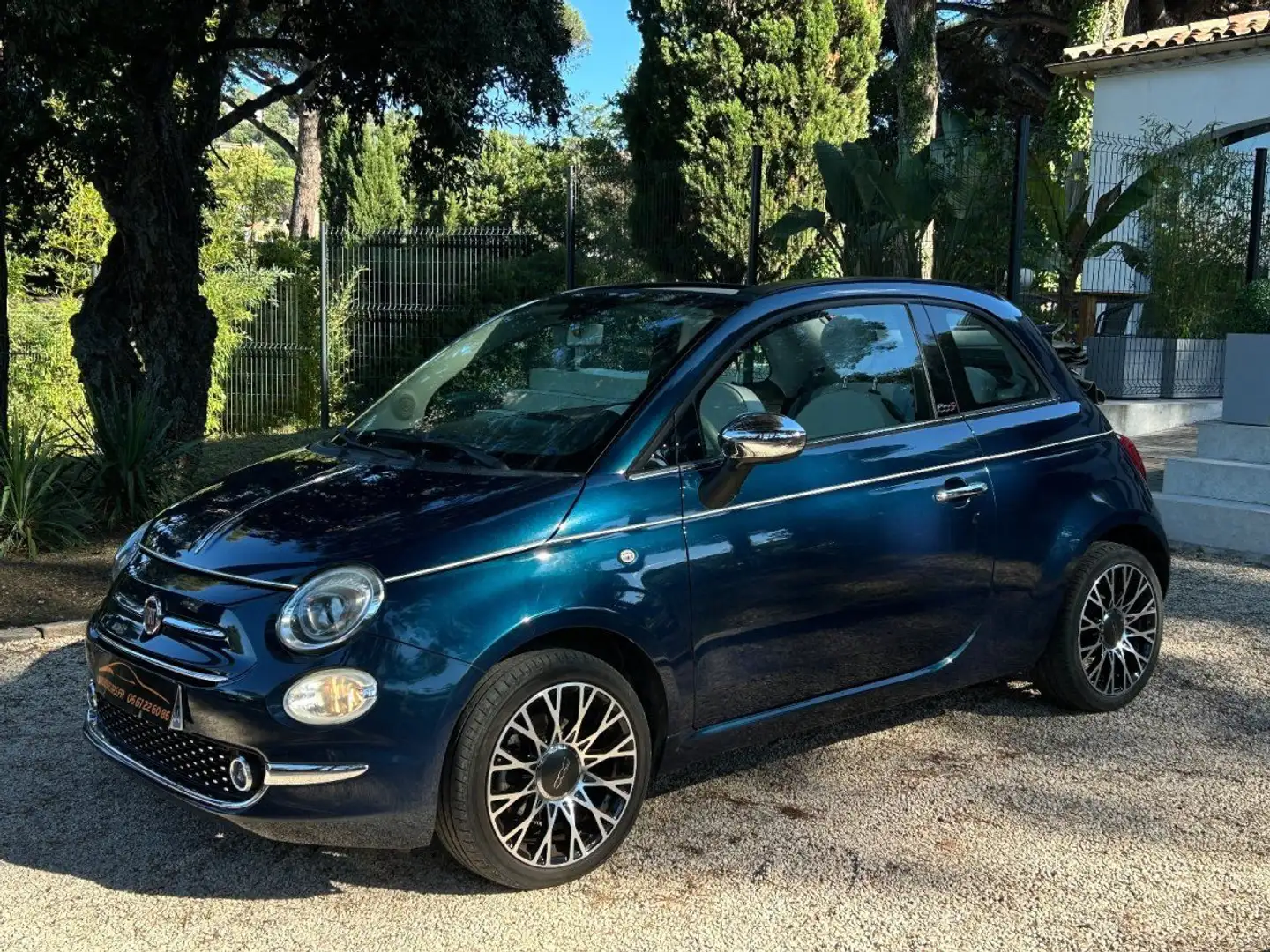 Fiat 500C SERIE 6 EURO 6D 1.2 69 ch Collezione / ORIGINE FRANCE / ENTRETIEN À JOUR Bleu - 2