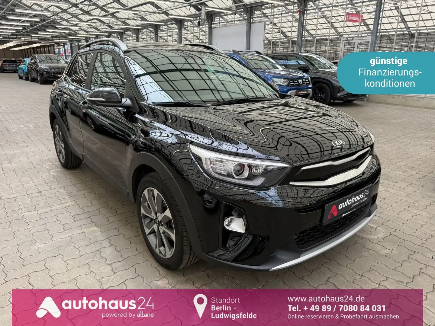 Kia Stonic 1.0 T-GDI  Vision|PDC|SItzhzg Schwarz - 1