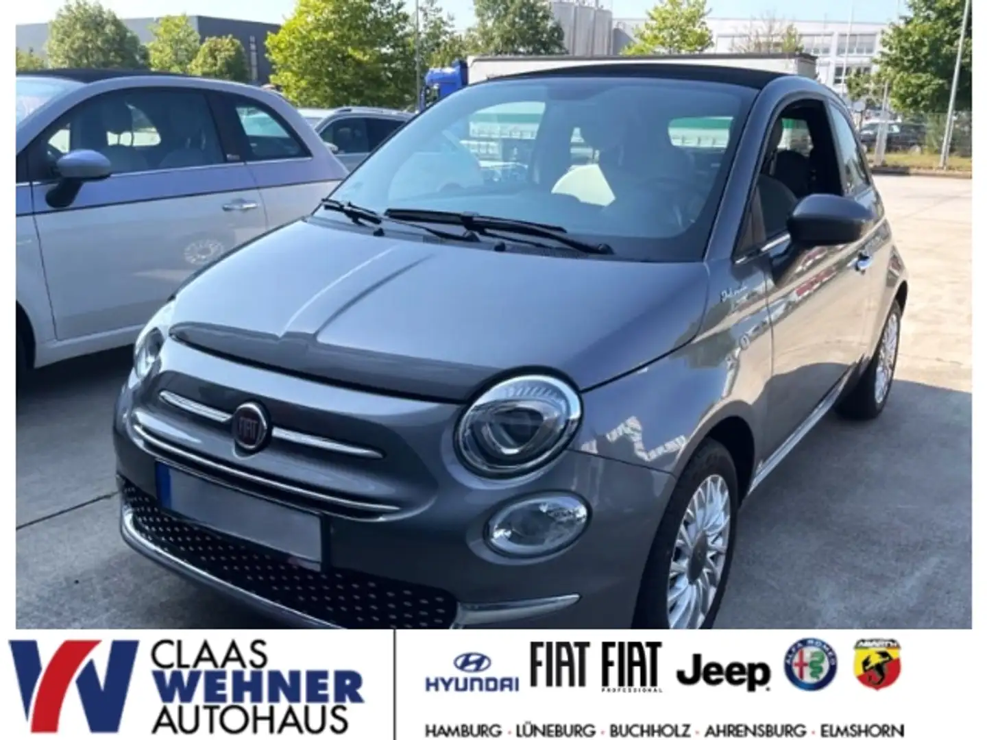 Fiat 500C DolceVita 1.0 Mild Hybrid EU6d elektron. Einparkhi Gris - 1