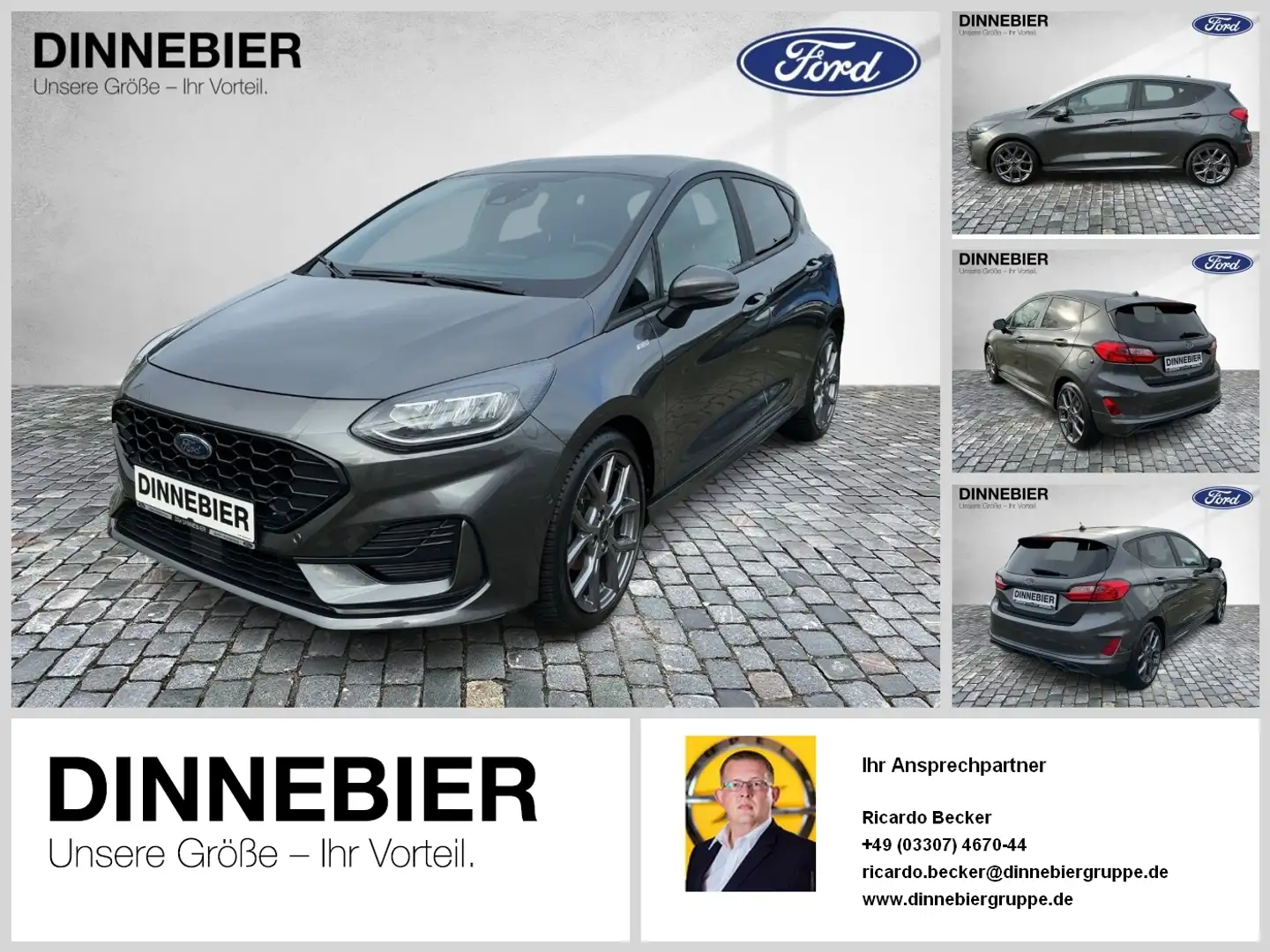 Ford Fiesta ST-Line LED+Kamera+Winterpaket+Klima Grau - 1