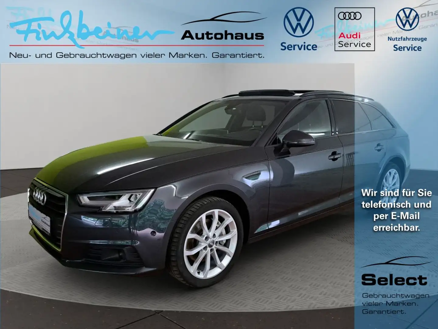 Audi A4 Avant 2.0l TDI DPF S-tronic Bluetooth Navi LED Grau - 1