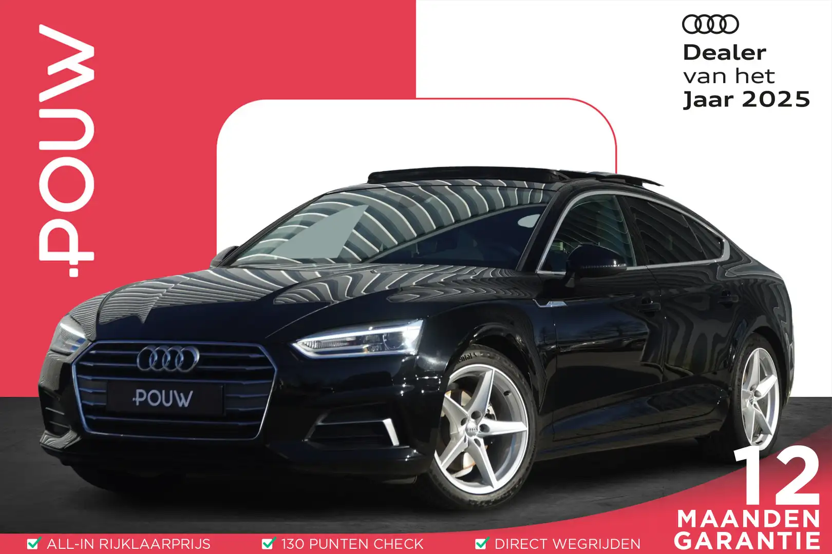 Audi A5 Sportback 2.0 TFSI 190pk S-tronic MHEV Sport | Tre Zwart - 1