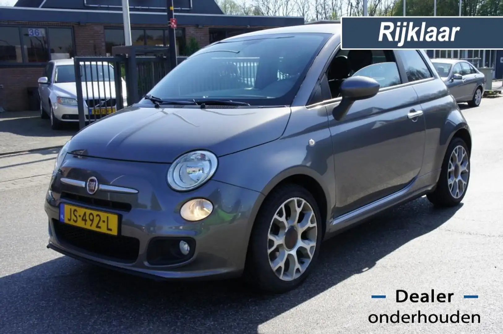 Fiat 500 0.9 TWINAIR TURBO 500S ARCO/LEDER-STOF/16INCH LICH Grijs - 1