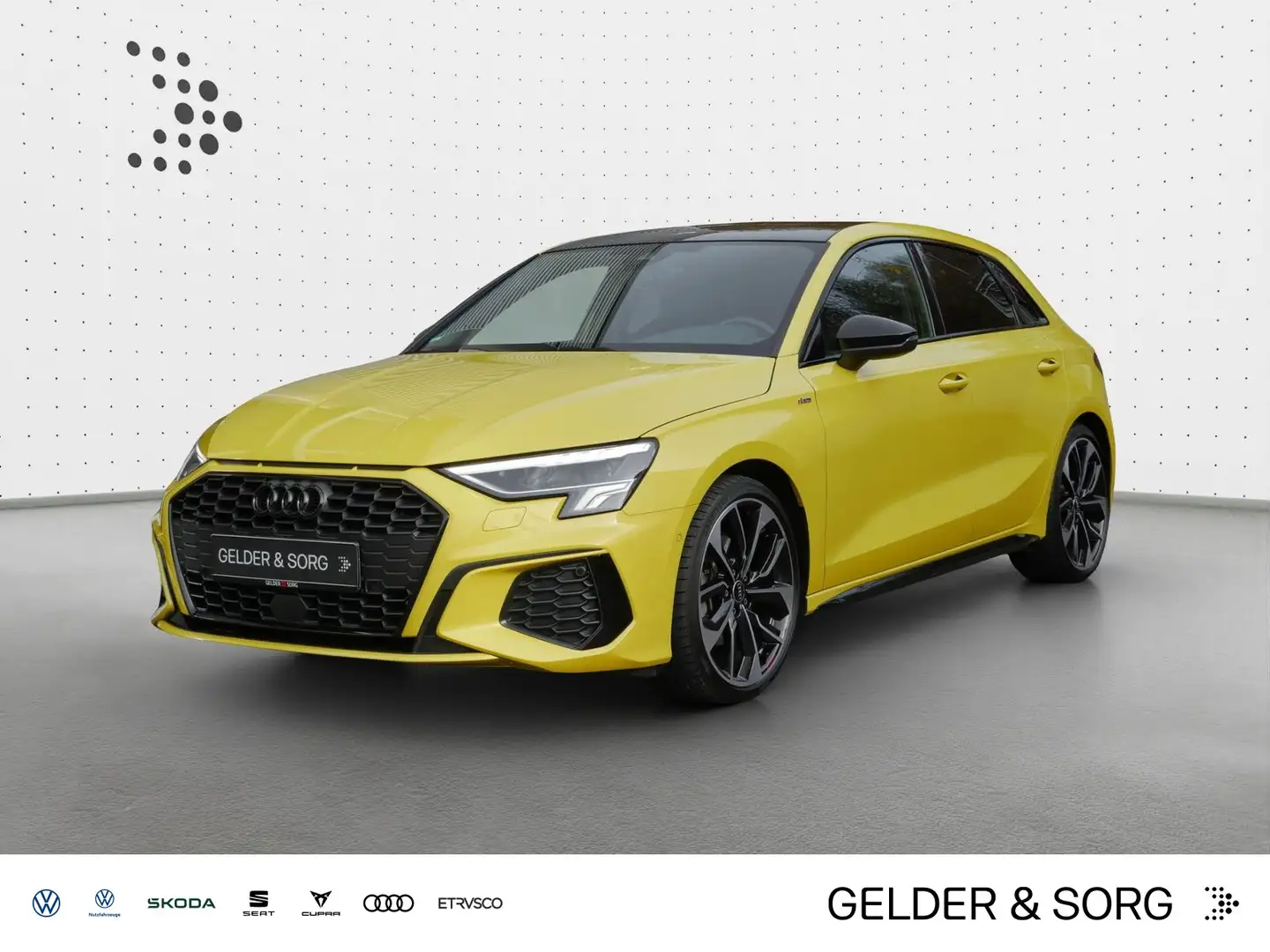 Audi A3 35 TFSI S line *LED*Navi*RFK*Pano* Jaune - 1