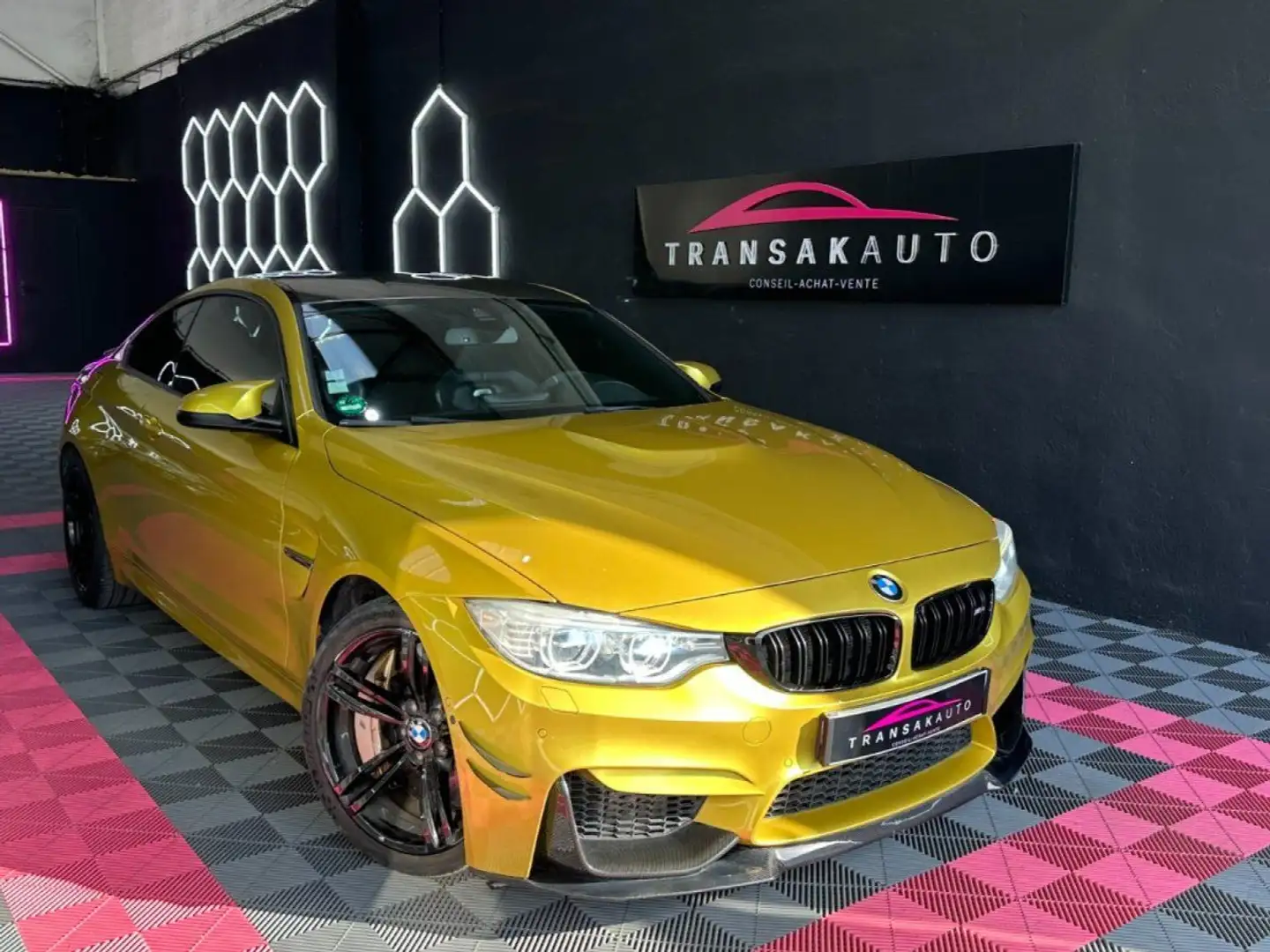 BMW M4 COUPE F82 431 ch 3.0L DKG7 Jaune Austin ~ Pack Car Galben - 1