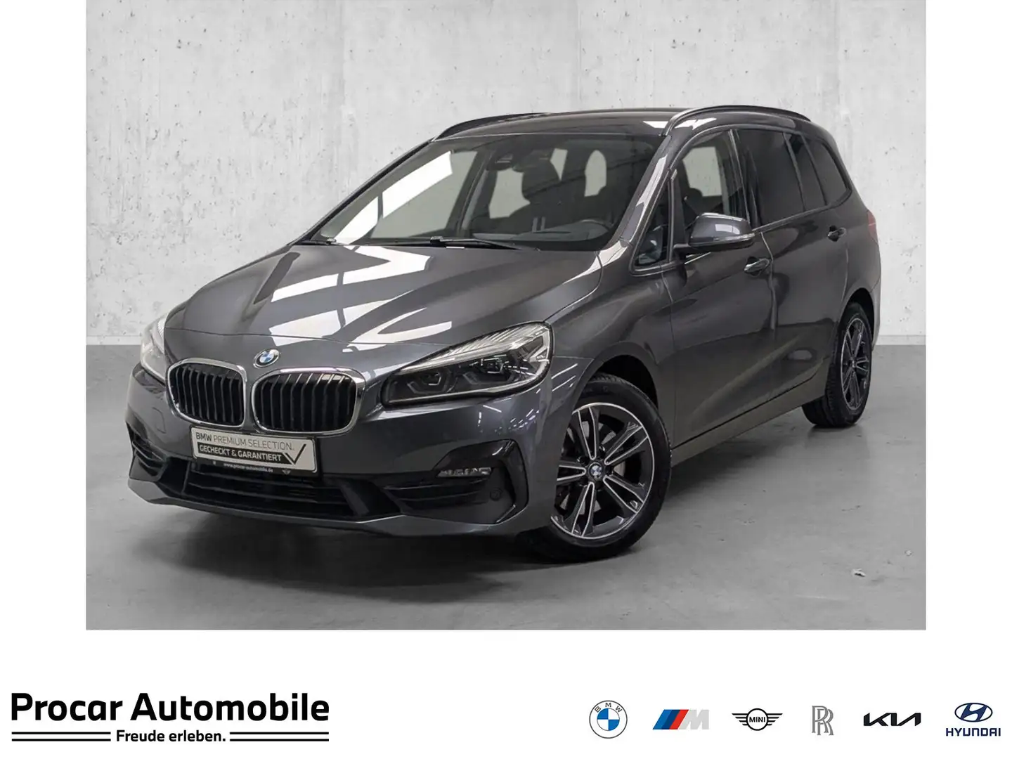 BMW 220 d xDrive Sport Line PA DA RFK HuD DAB LED Grau - 1