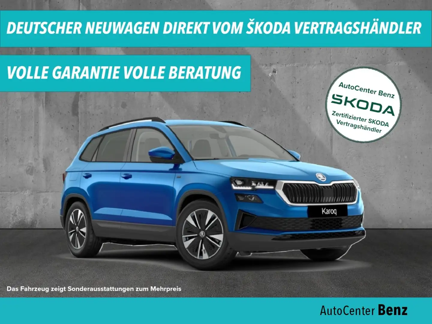 Skoda Karoq 1.0 TSI BALANCE *M-LED*KESSY*R.KAMERA* Klima Blauw - 1