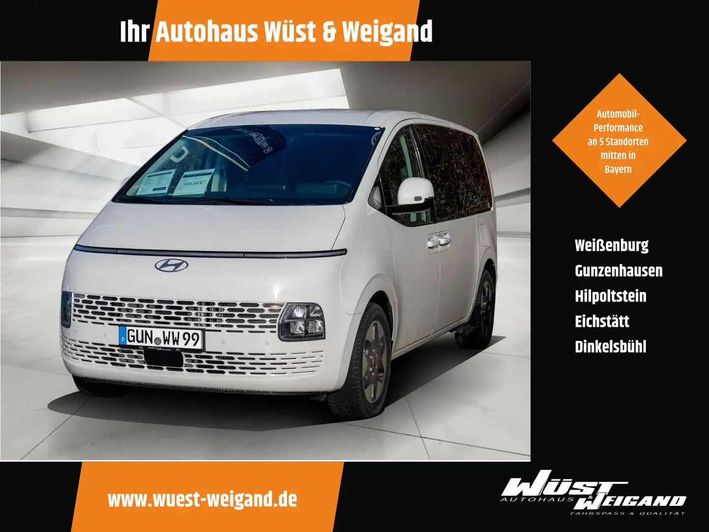 Hyundai STARIA Staria 9-Sitzer HEV 1.6 T-GDI Trend Sonnenschutz White - 1