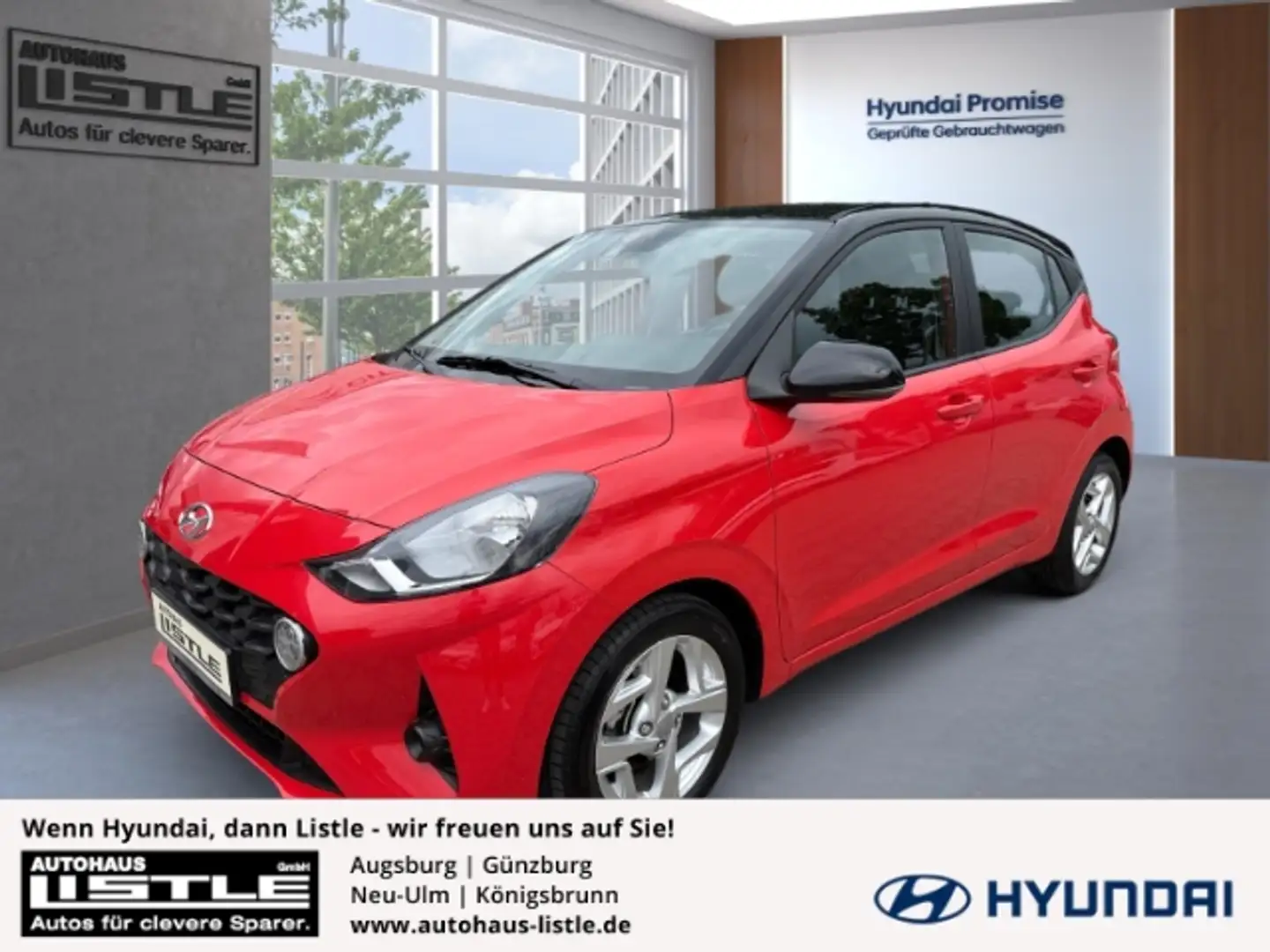 Hyundai i10 New MJ21 1.0 Benzin Trend ALU+KLIMA+SHZ+PDC+UVM+ Rot - 1