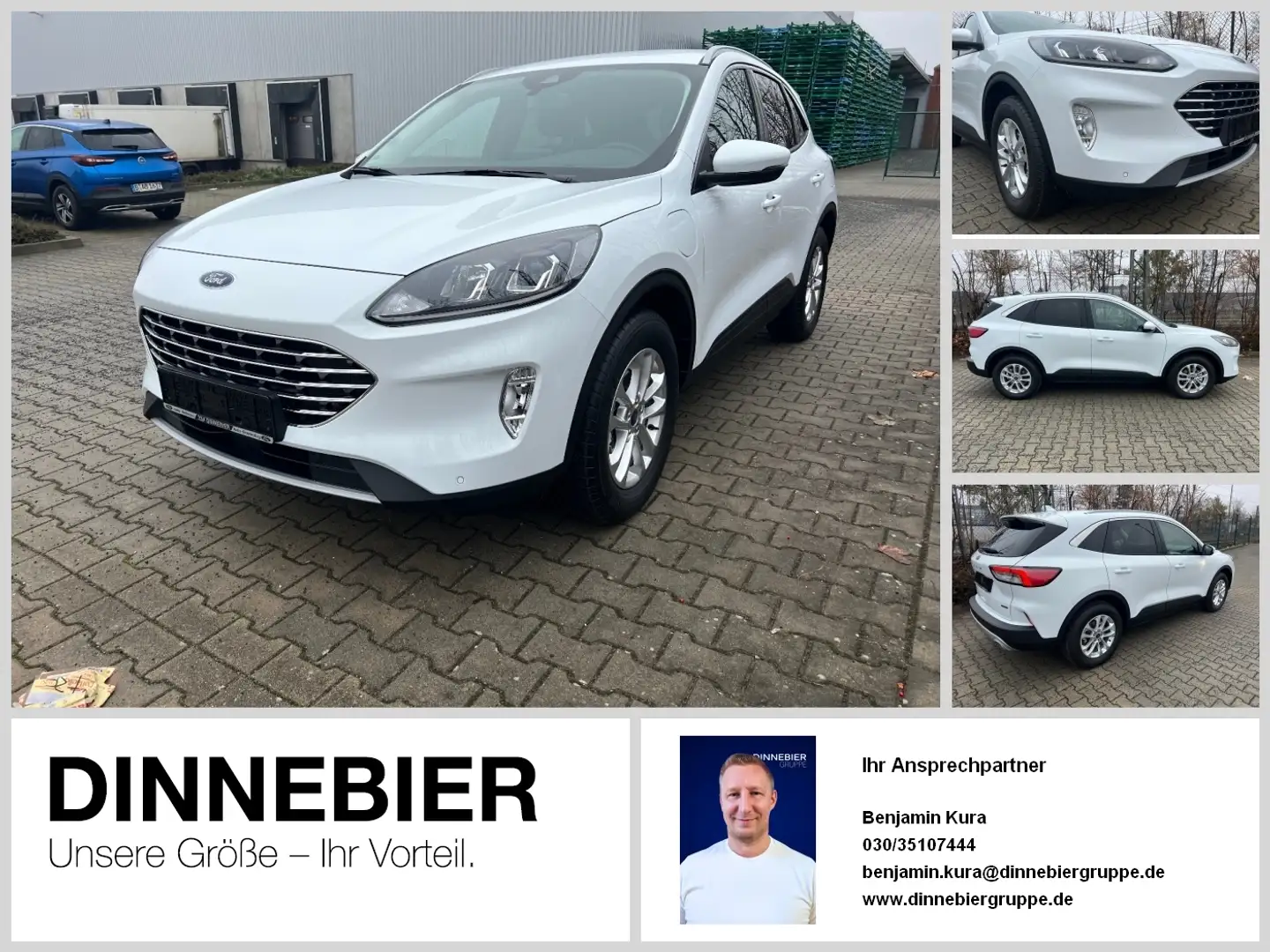Ford Kuga Titanium Navi+Kamera+Winterpaket+Klima Blanc - 1