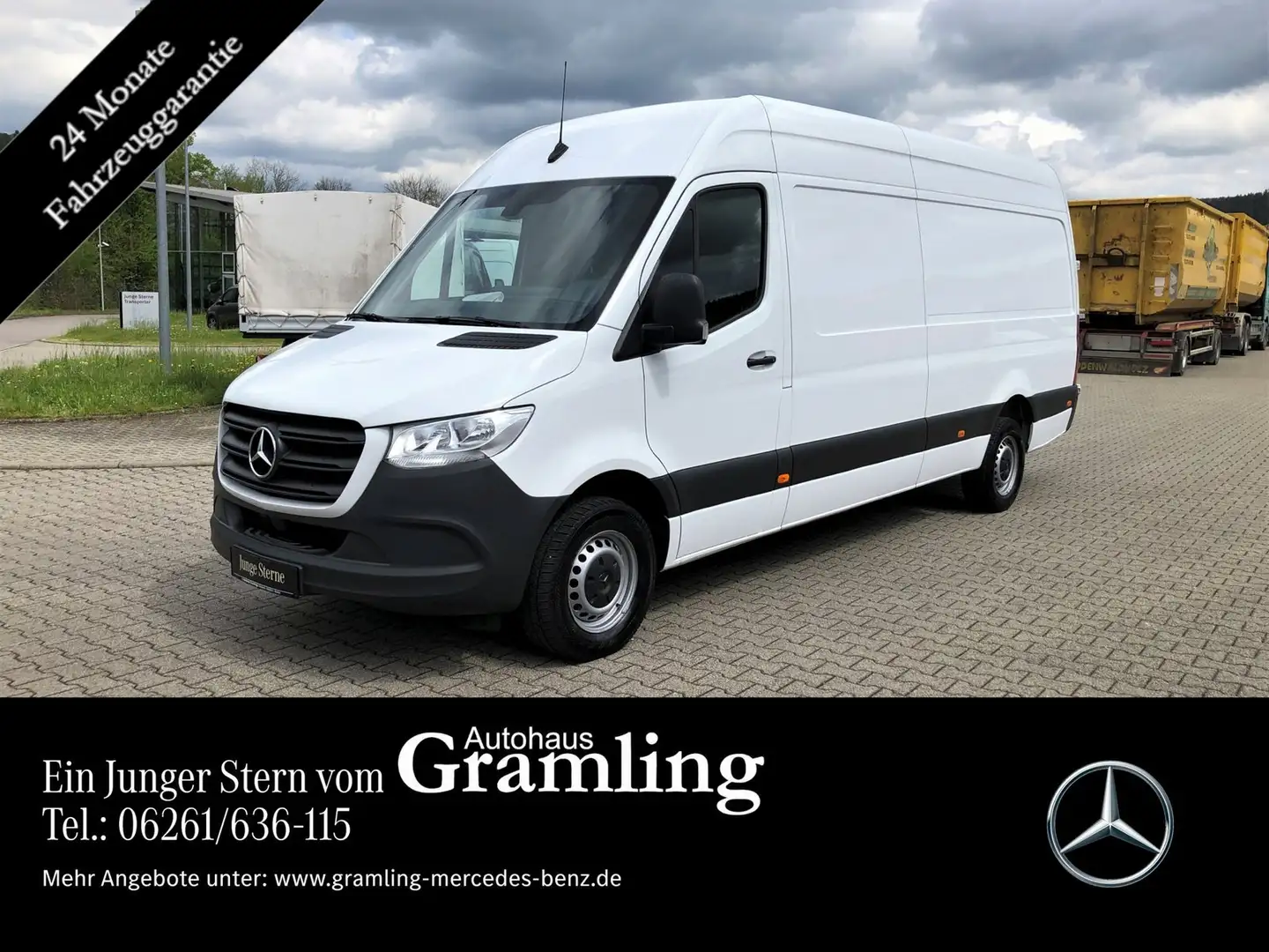 Mercedes-Benz Sprinter 317 CDI Hoch Lang Kamera*Sitzh*Schwings Weiß - 1