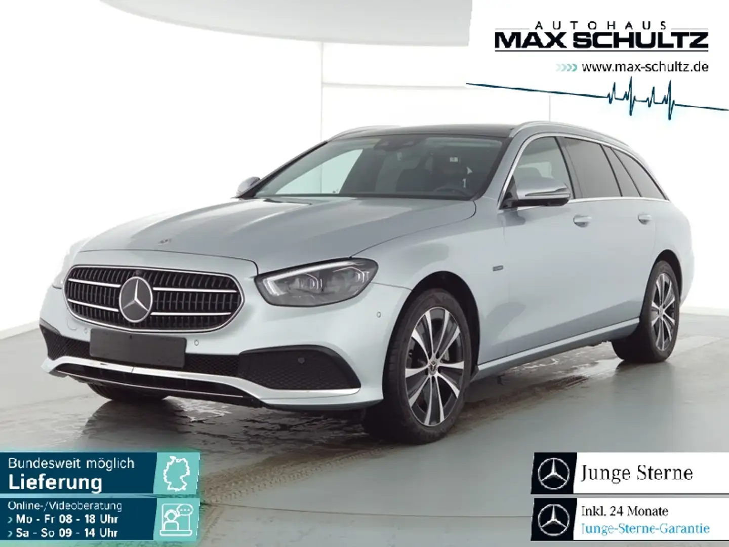 Mercedes-Benz E 300 de T 4M DISTR*AHK*PANO*MEMO*360°KAM*MULTIB Plateado - 1
