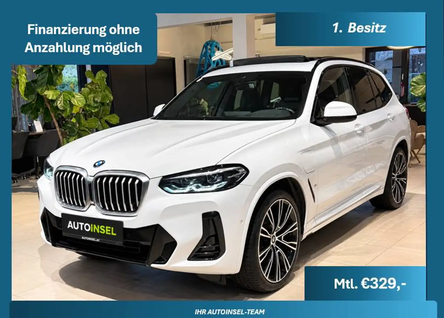 BMW X3 xDrive 30 e M Sport 1.Besitz-M-Sitze-Pano-HUP Weiß - 1