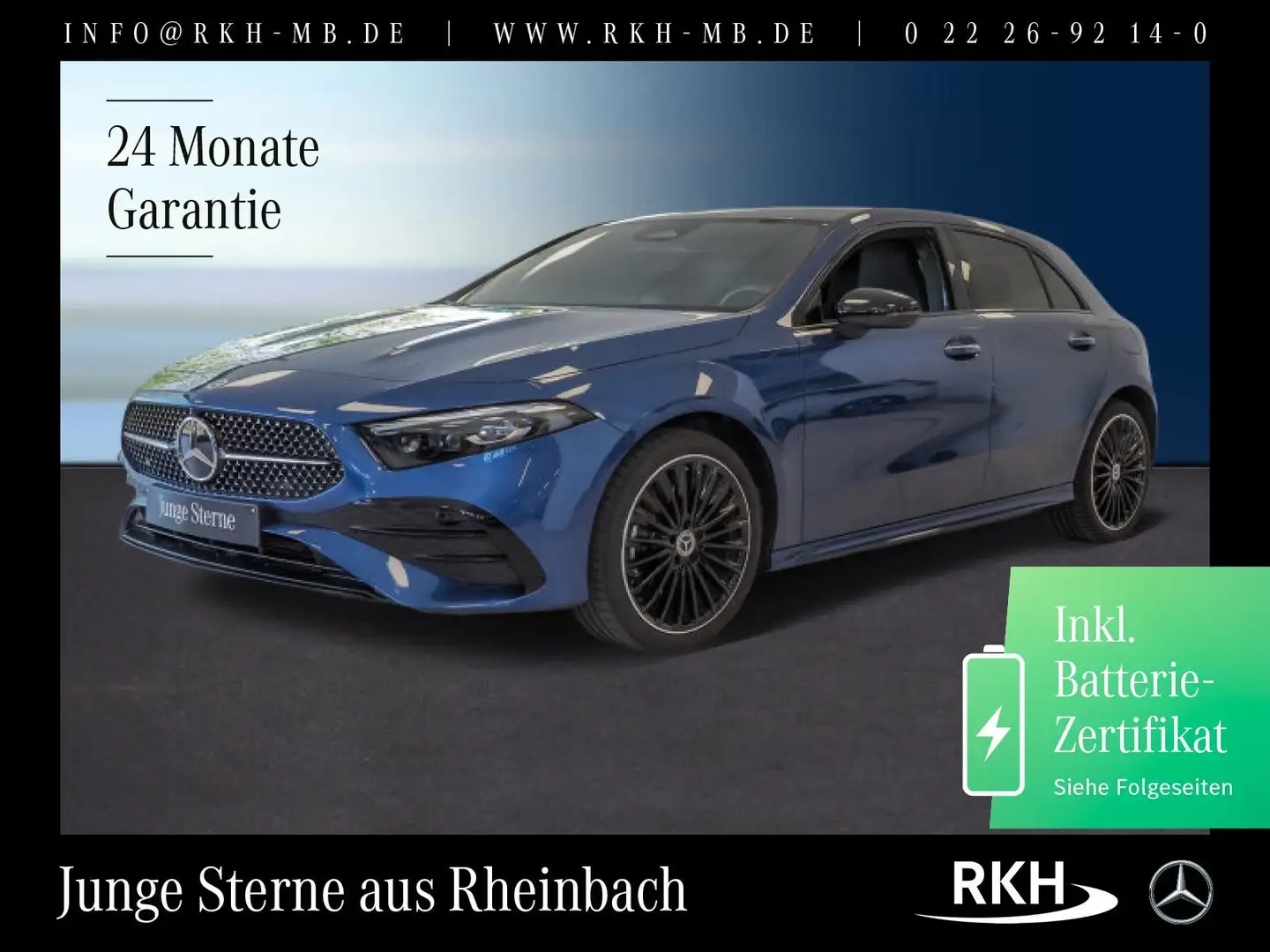 Mercedes-Benz A 250 A 250 e AMG Line Night/Totw/Pano/Burmes/Multibea Niebieski - 1