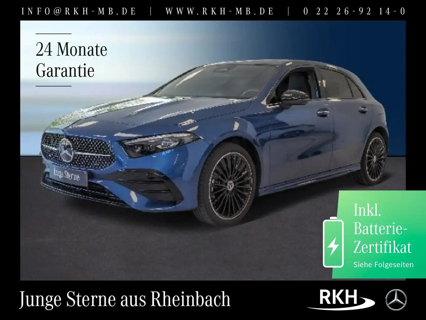 Mercedes-Benz A 250 A 250 e AMG Line Night/Totw/Pano/Burmes/Multibea Синий - 1