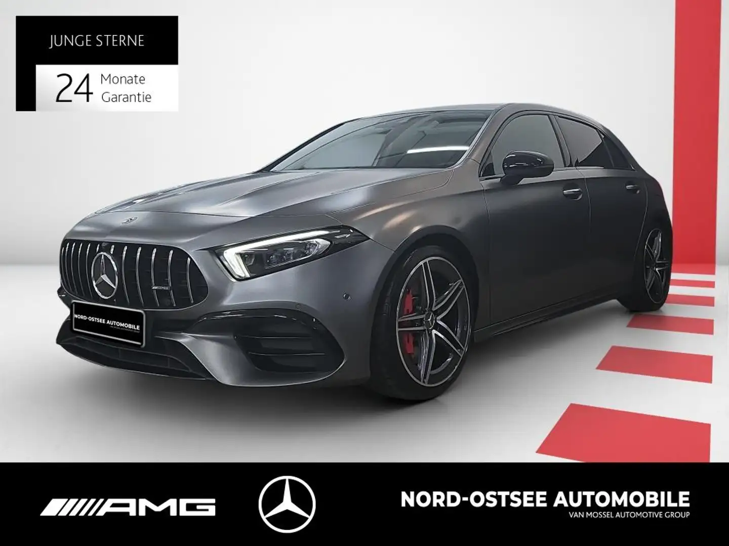 Mercedes-Benz A 45 AMG S 4M PANO 360° KAMERA MULTI BURMESTER Grau - 1