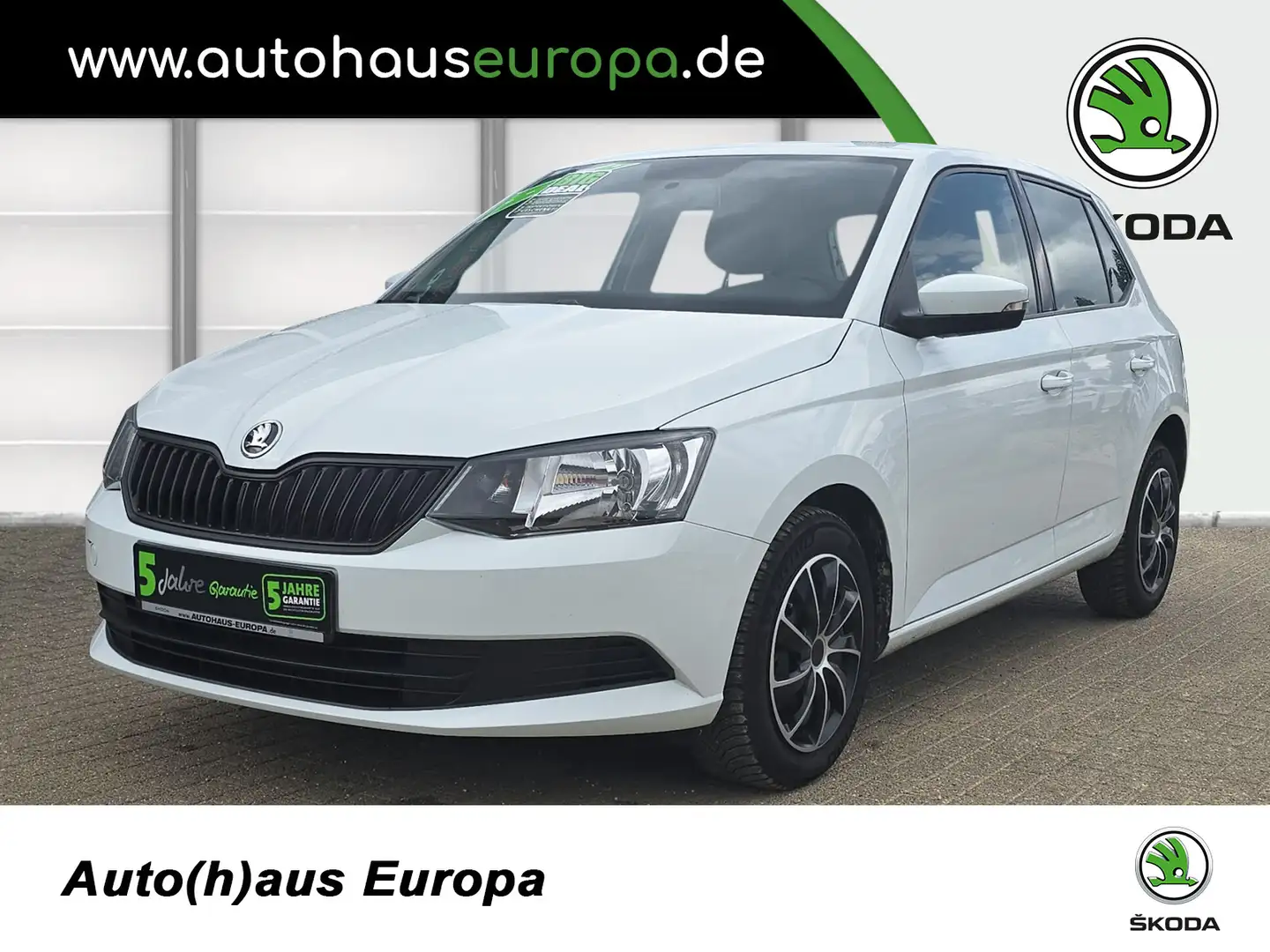 Skoda Fabia 1.0 MPI Cool Plus Klima el.FH SHZ Radio DAB Weiß - 1