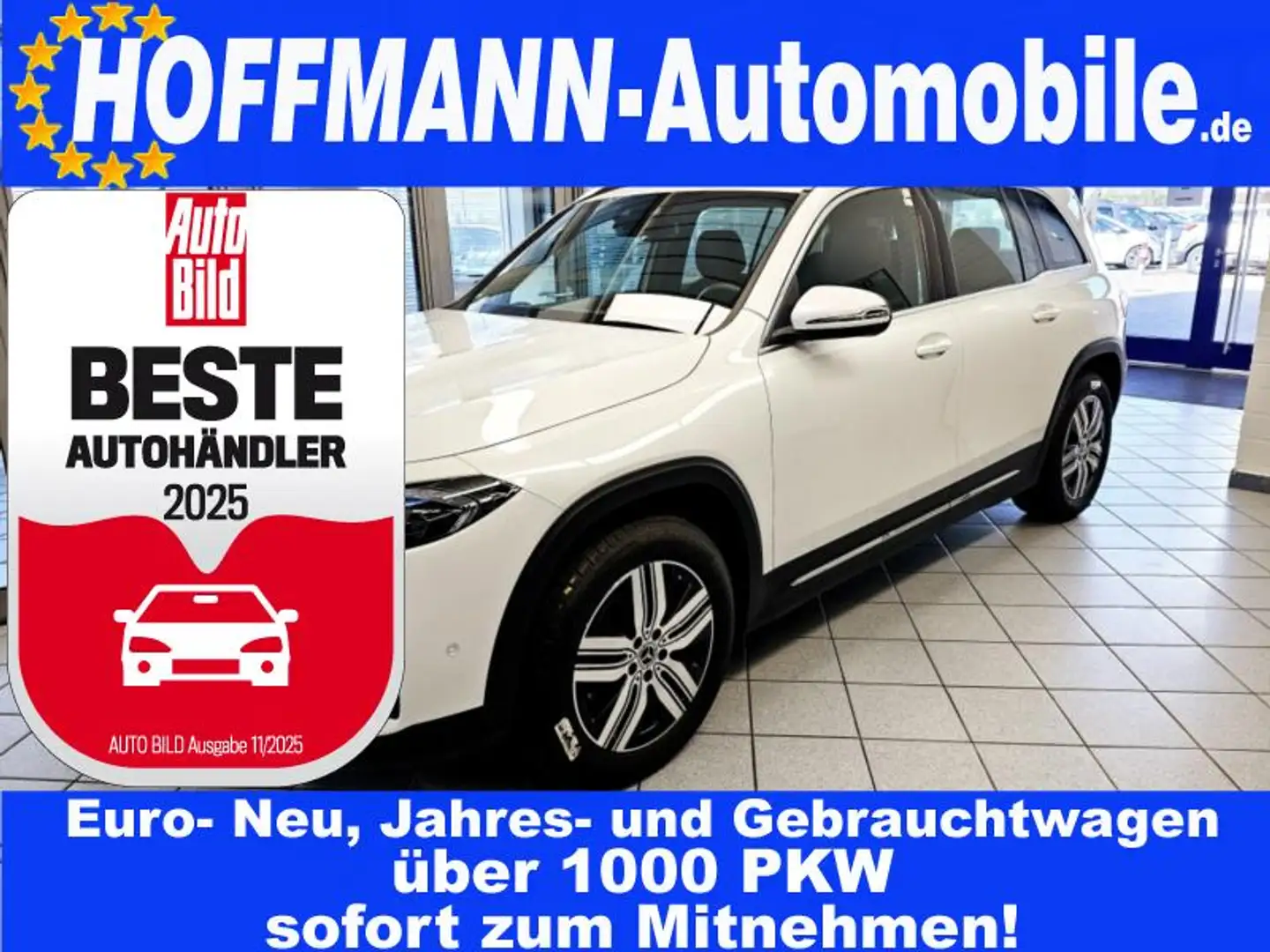 Mercedes-Benz EQB 250 Advanced Navi,Parkassi+Kamera,Klimaaut Bílá - 1