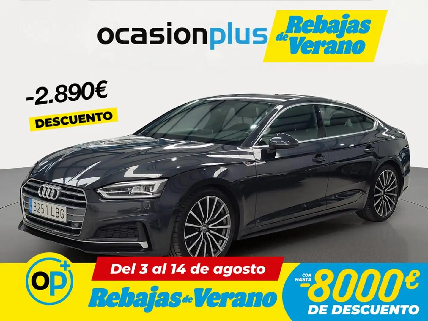 Audi A5 Sportback 40 TDI Sport S tronic 140kW Gris - 1